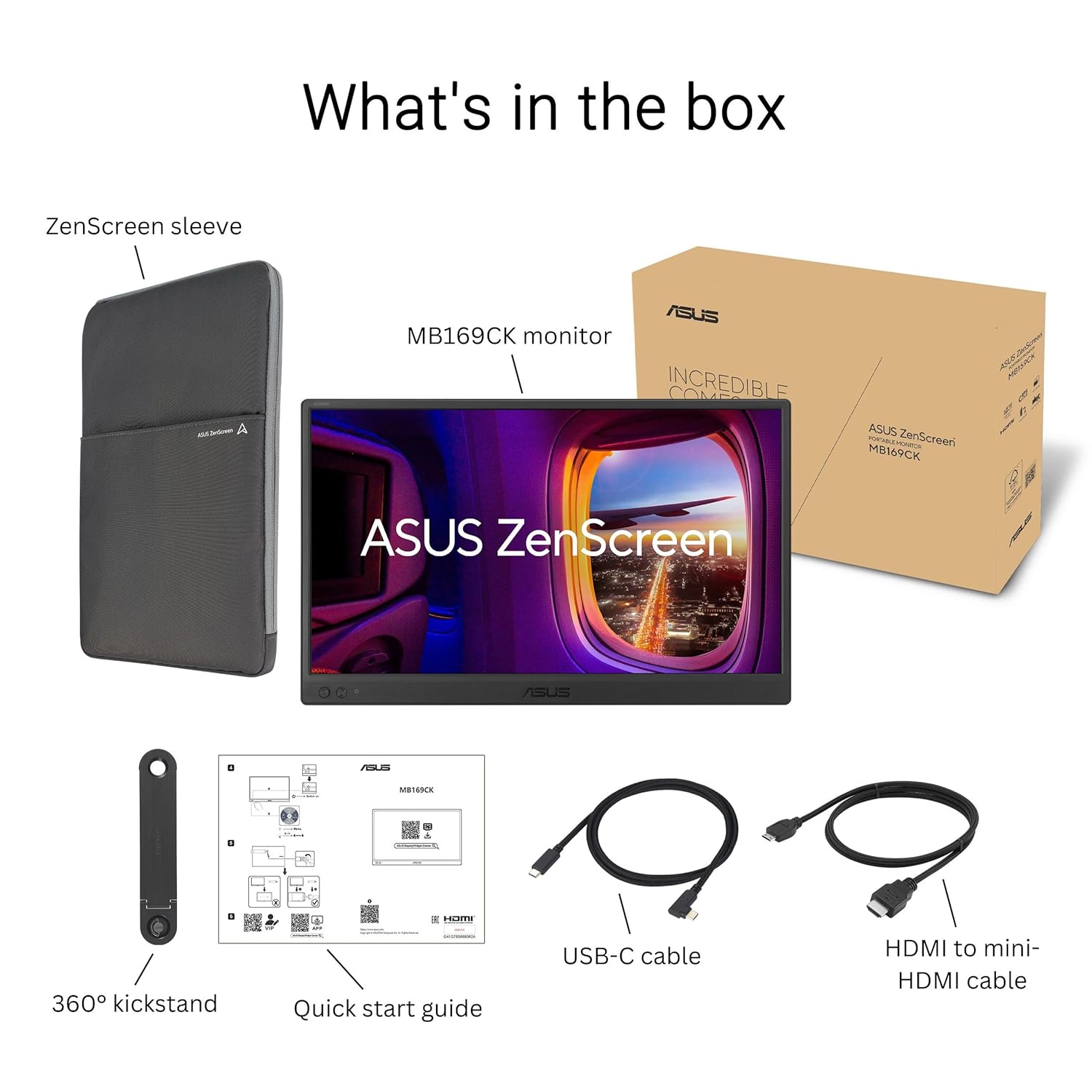 ASUS ZenScreen MB169CK 15.6-inch Full HD Portable USB Monitor - image 7