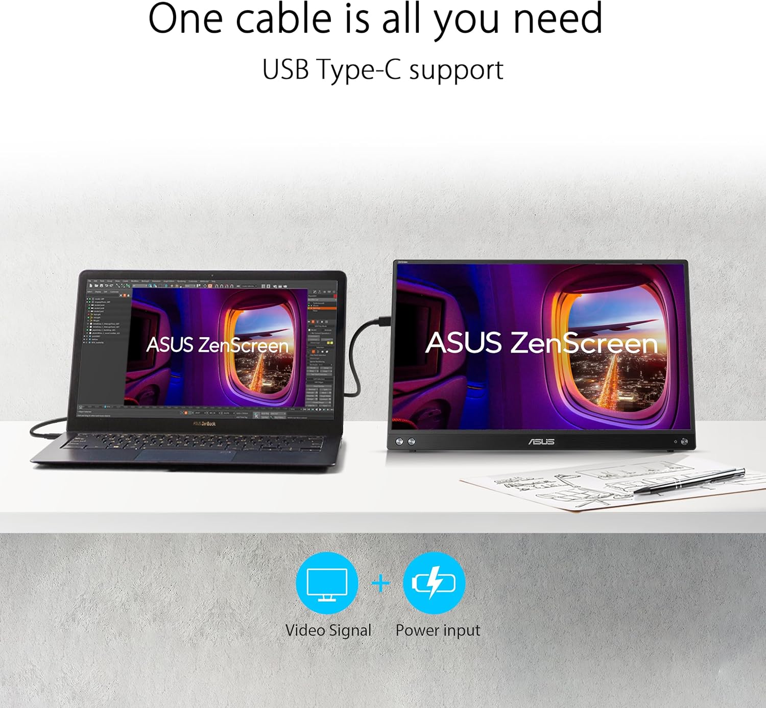 ASUS ZenScreen MB16AHV Portable Monitor - image 5