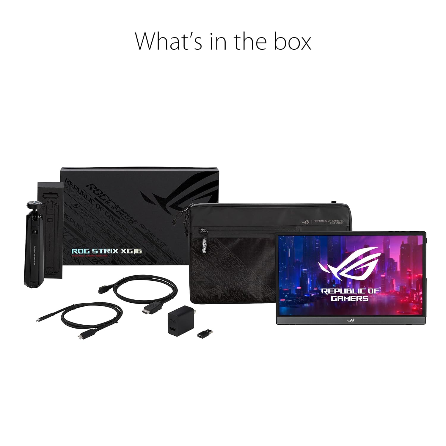 ASUS ROG Strix XG16AHP Portable 144Hz Gaming Monitor (Black) - image 8
