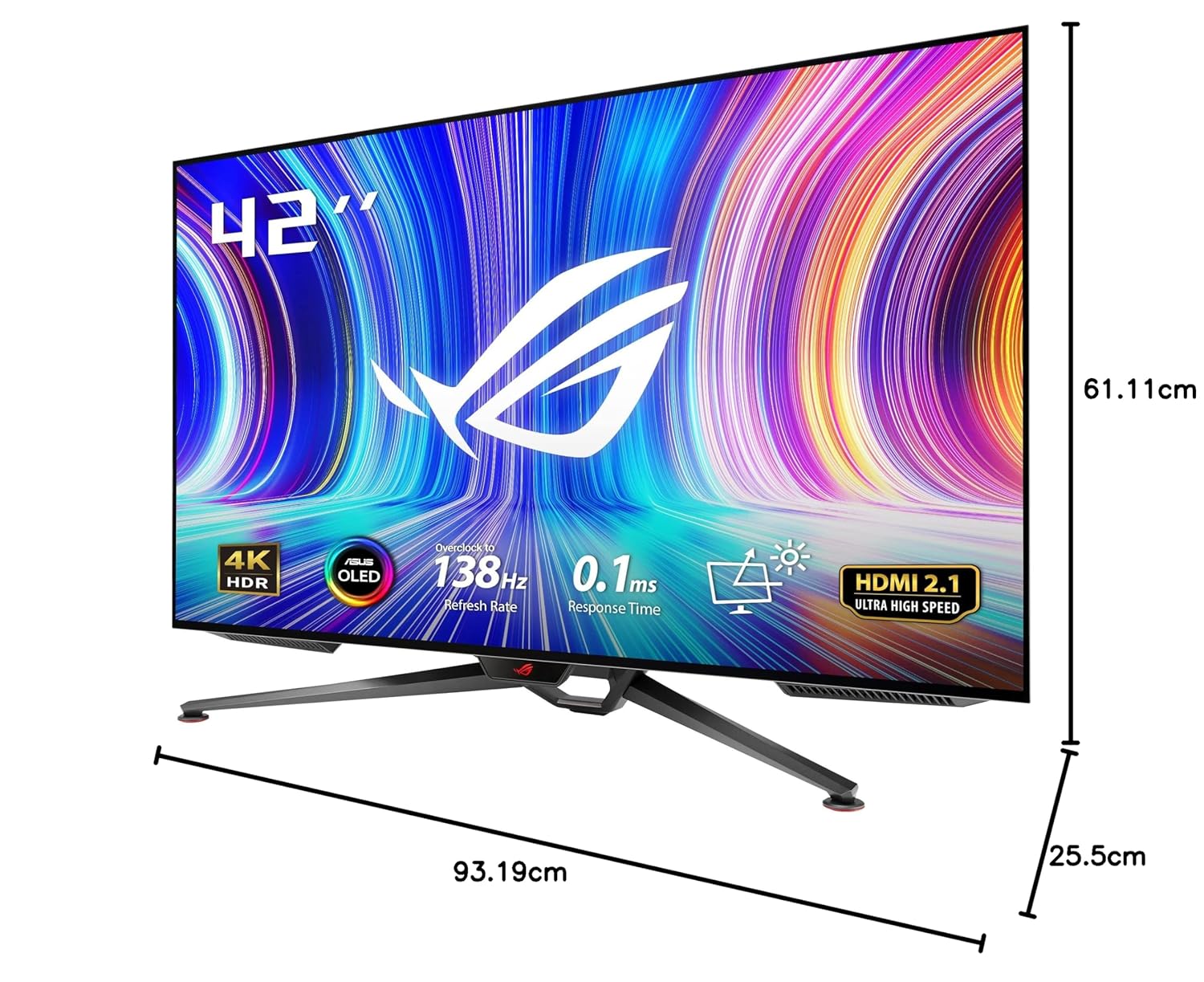 ASUS ROG Swift OLED PG42UQ 4K 138Hz 0.1 ms G-SYNC Monitor - image 10
