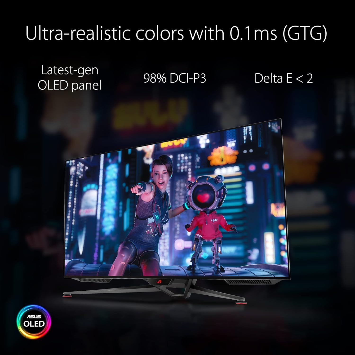 ASUS ROG Swift OLED PG42UQ 4K 138Hz 0.1 ms G-SYNC Monitor - image 2