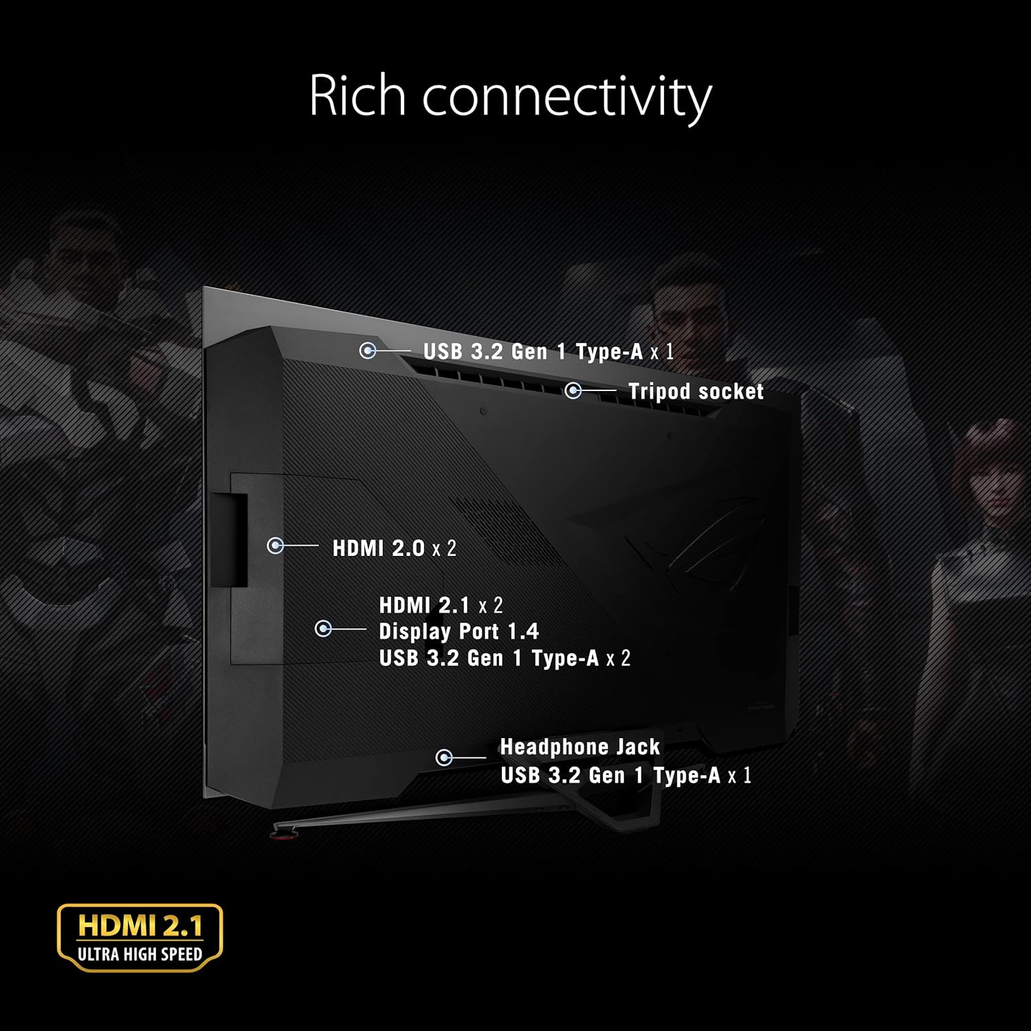 ASUS ROG Swift OLED PG42UQ 4K 138Hz 0.1 ms G-SYNC Monitor - image 6