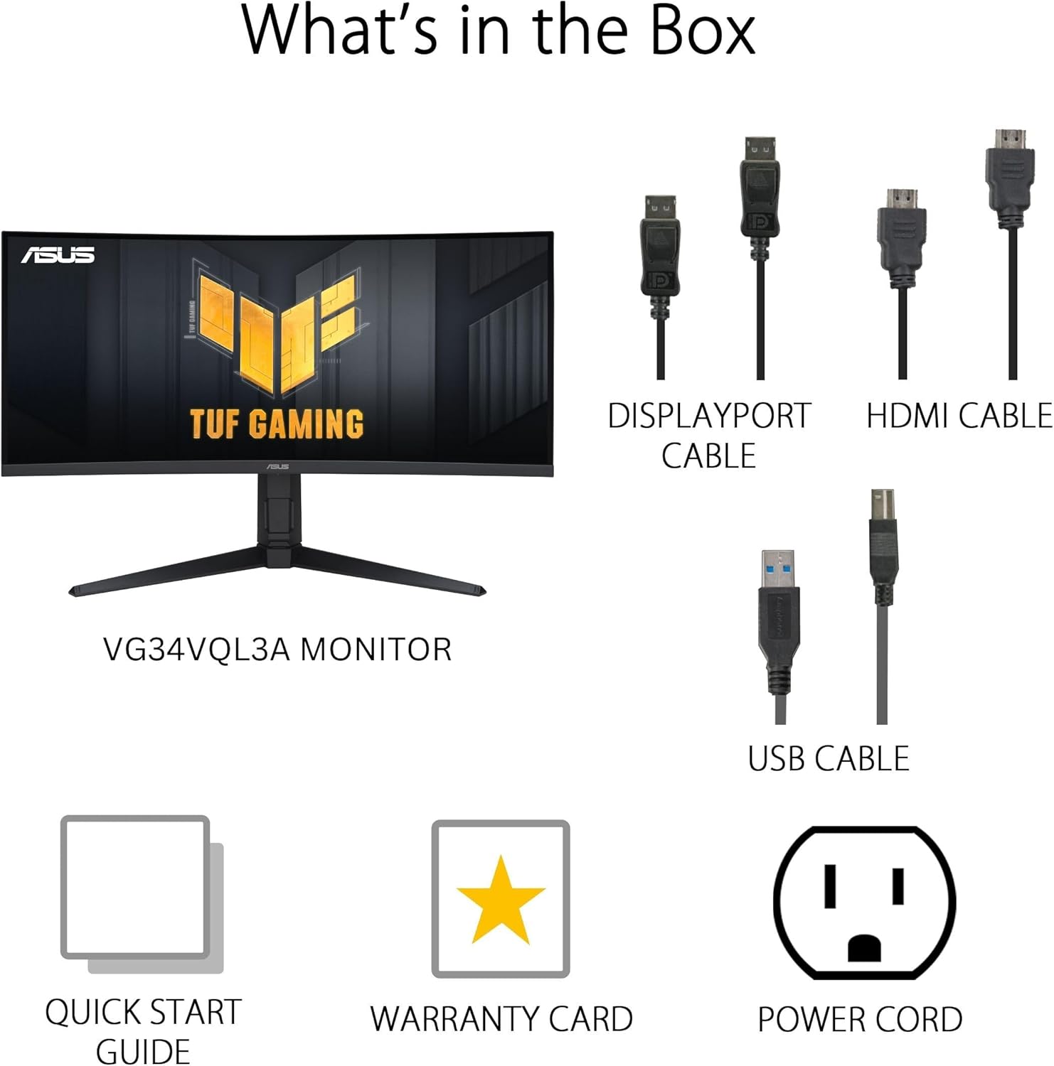 ASUS TUF Gaming VG34VQL3A QHD 165Hz FreeSync Curved Monitor - image 7