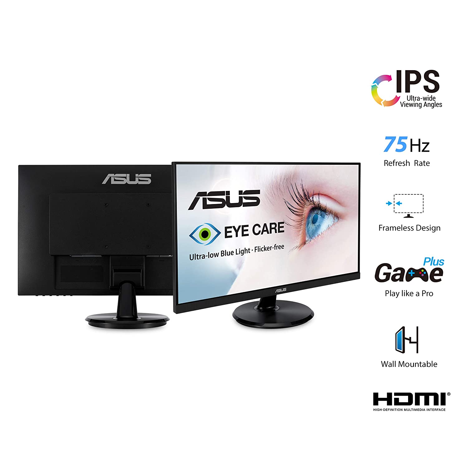 ASUS VA24DQ 23.8 inch, Full HD, IPS, FreeSync Eye Care Monitor - image 2