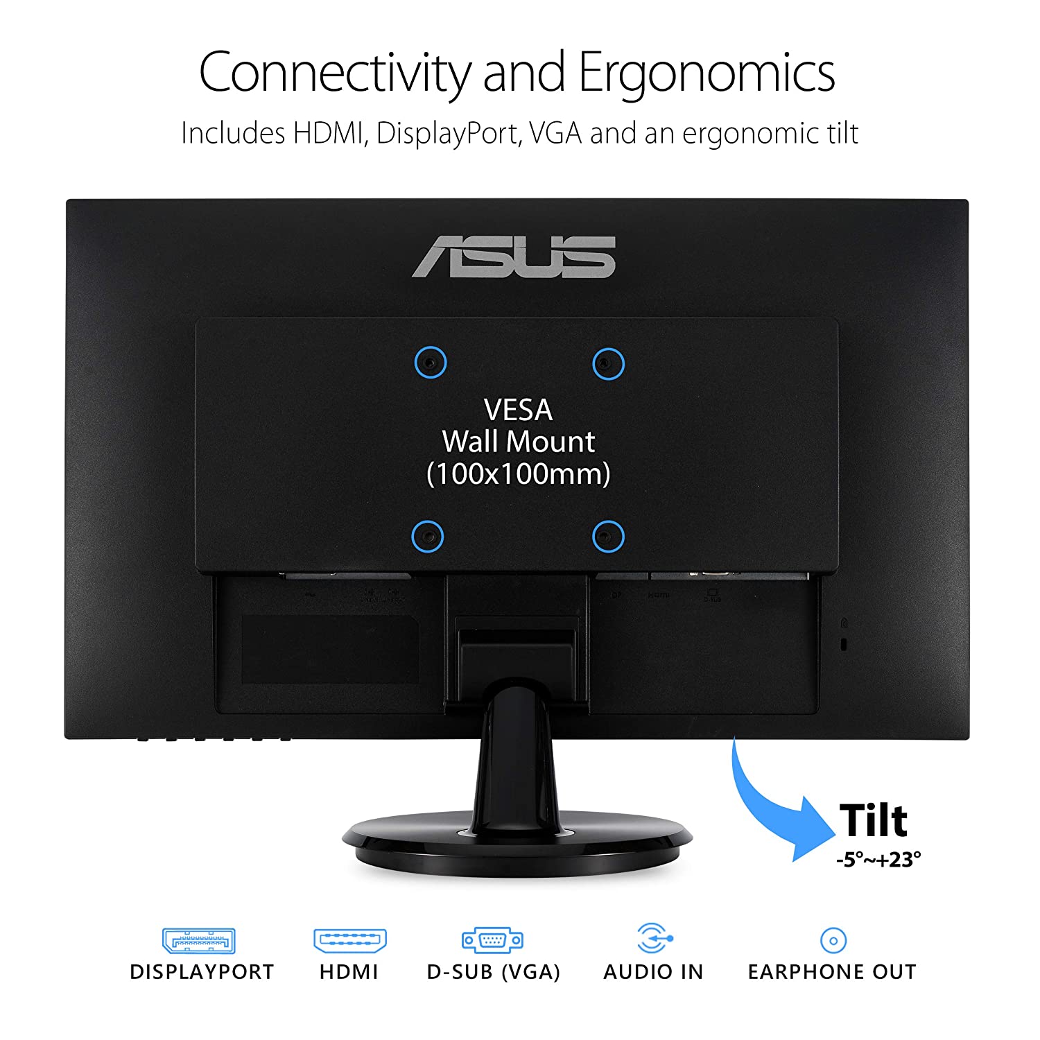 ASUS VA24DQ 23.8 inch, Full HD, IPS, FreeSync Eye Care Monitor - image 7