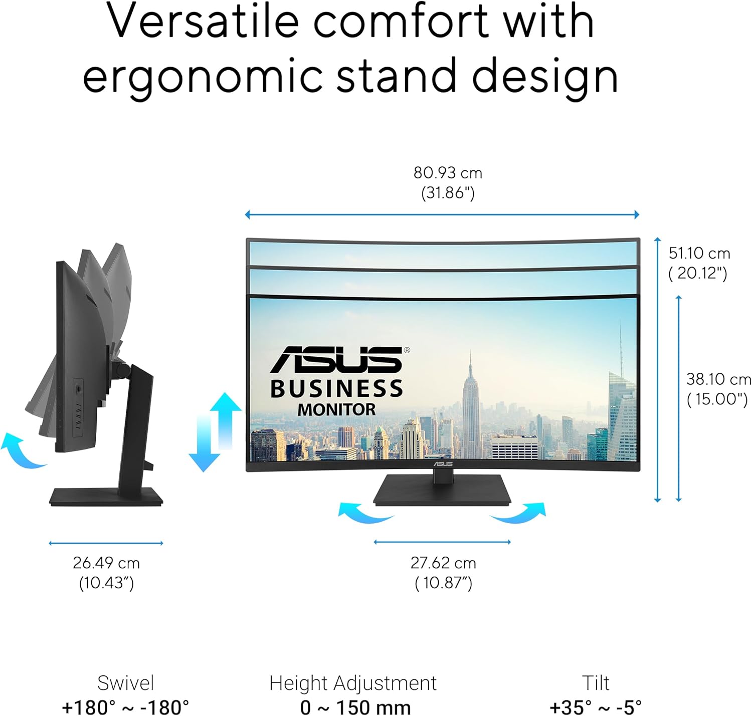ASUS VA34VCPSR Docking Monitor – 34 inch - image 5