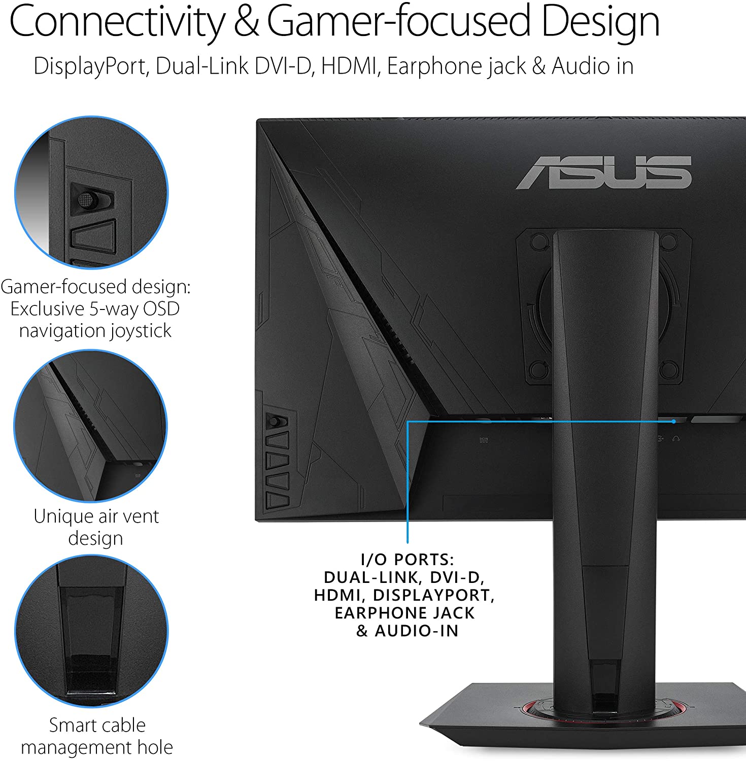 ASUS VG258QR 24.5-inch Full HD 165Hz G-SYNC Compatible Gaming Monitor - image 7