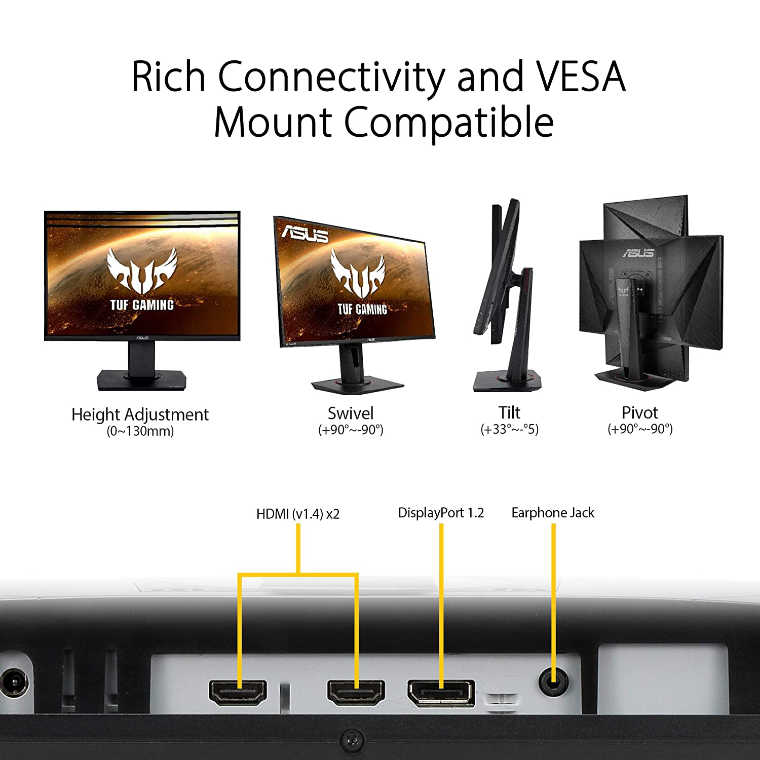 ASUS TUF Gaming VG279Q1R 27 inch FHD, IPS, 165Hz, 1ms Monitor - image 4