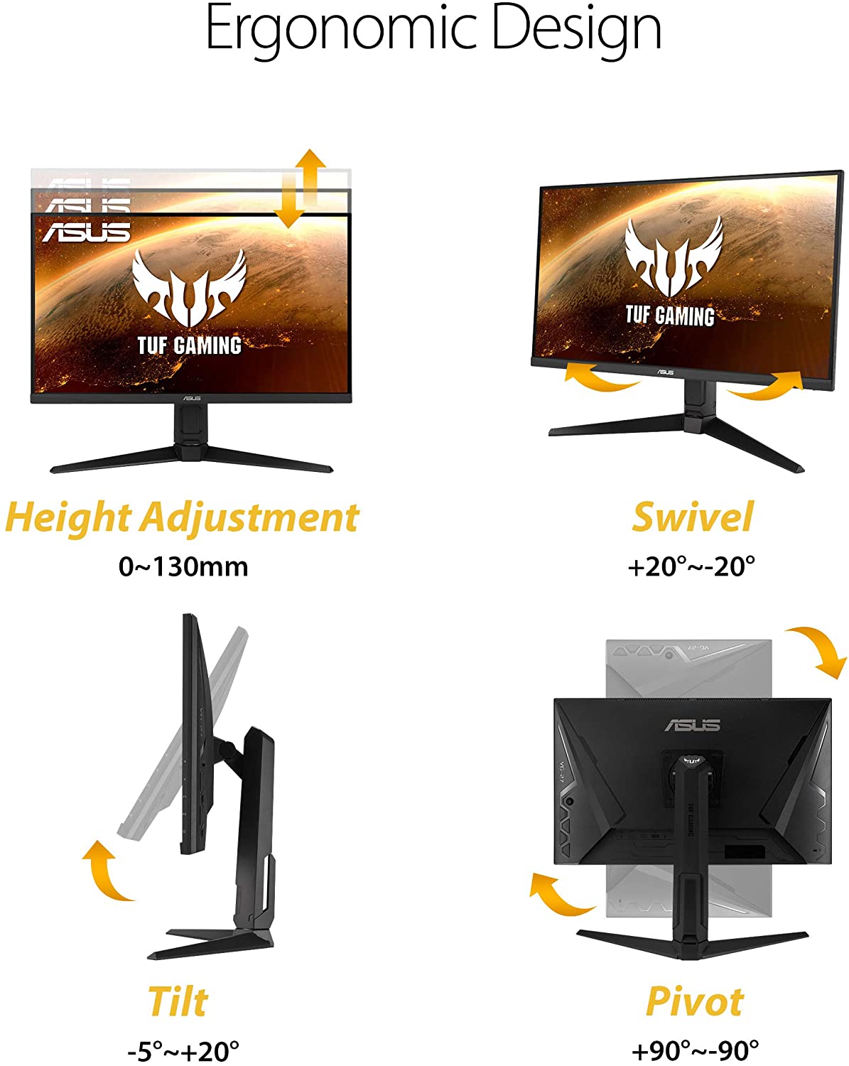 ASUS TUF Gaming VG27AQL1A IPS 170Hz 1ms G-SYNC WQHD Monitor - image 5