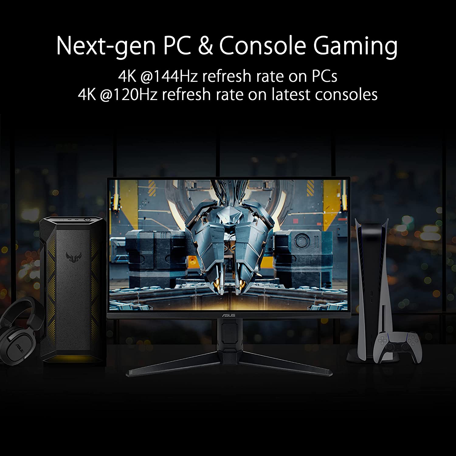 ASUS TUF Gaming VG28UQL1A IPS 144Hz 1ms 4K G-Sync Monitor - image 2