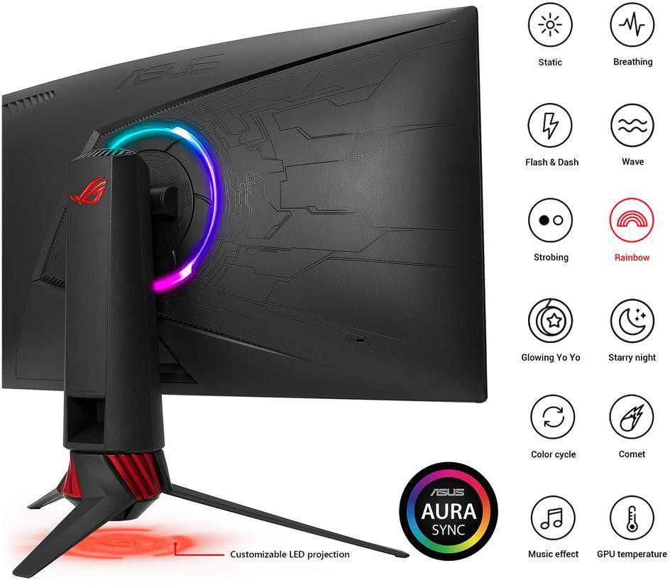 ASUS ROG Strix XG32VQ 144Hz WQHD FreeSync Curved Gaming Monitor - image 3