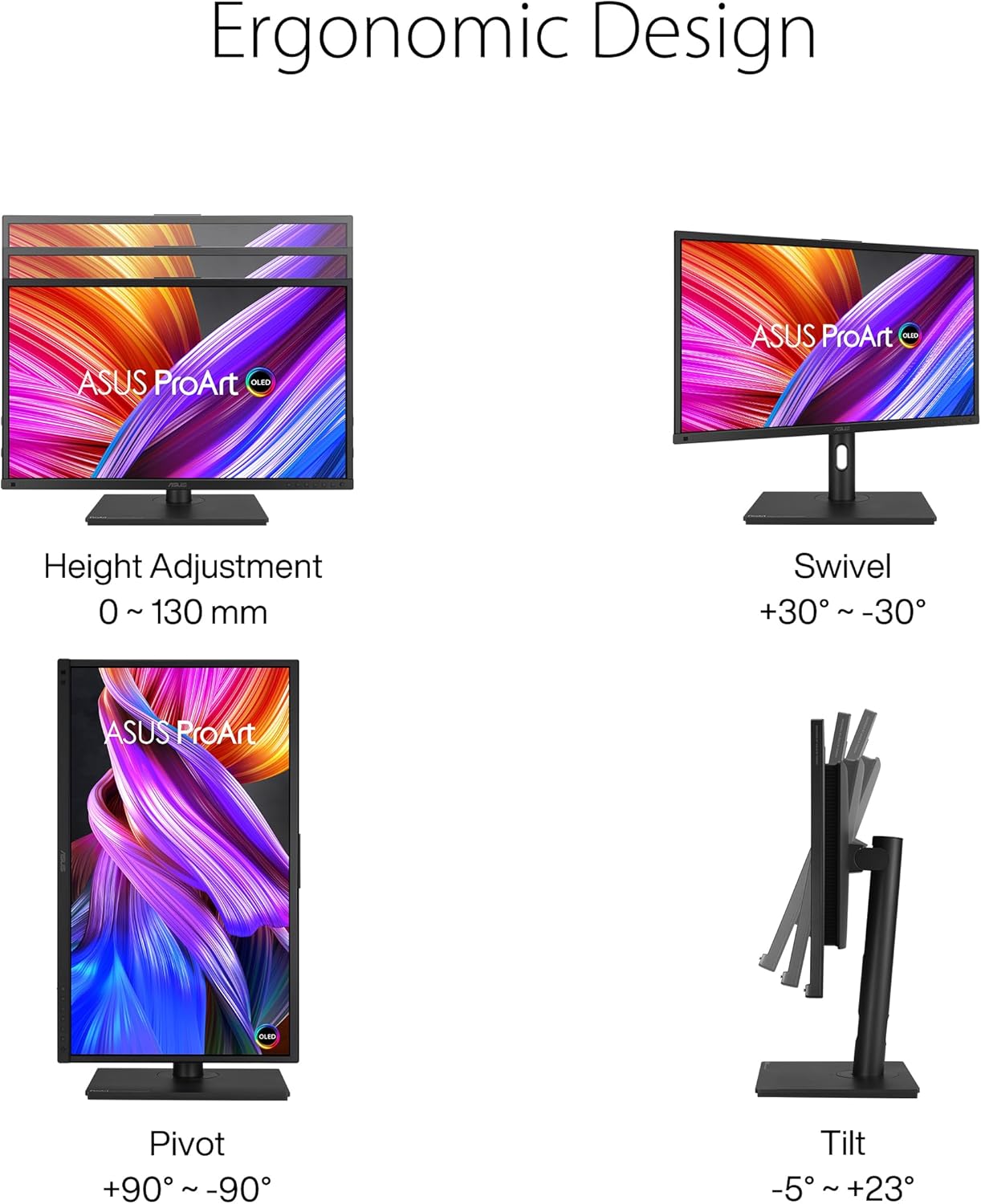 ASUS ProArt Display OLED PA27DCE Professional Monitor – 27-inch - image 7