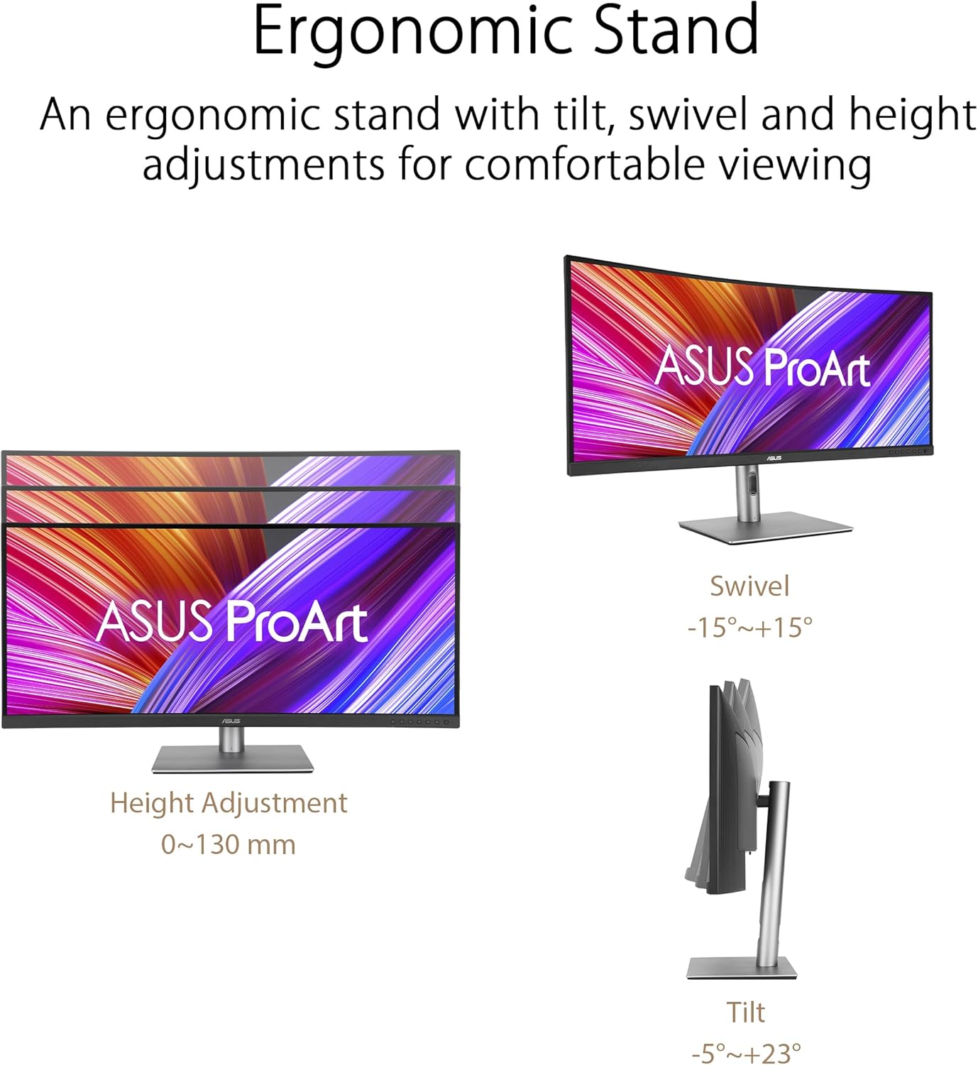 ASUS ProArt Display PA34VCNV Curved Professional Monitor – 34.1-inch, IPS, 21:9 - image 3