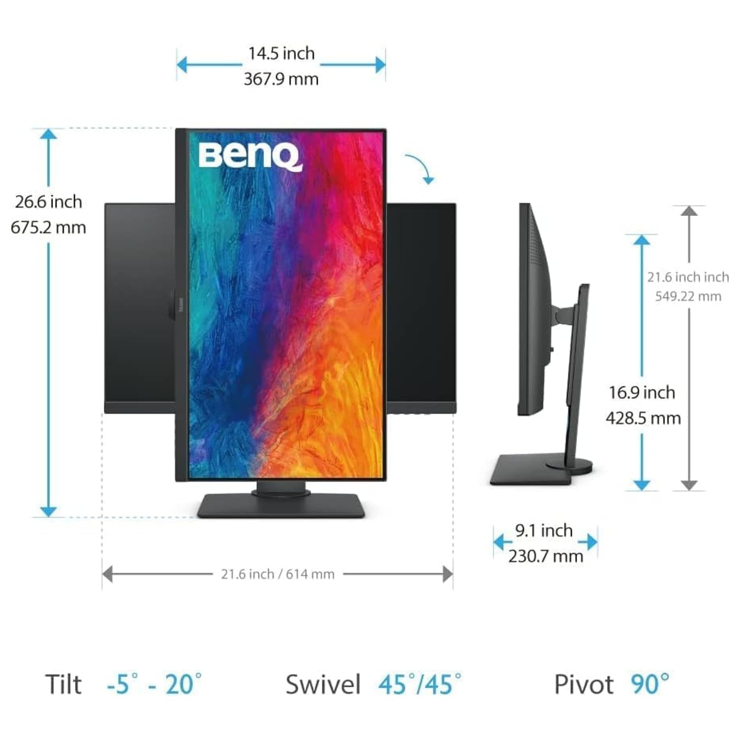BenQ PD2705Q 27inch 2K IPS QHD HDR10 Monitor - image 10