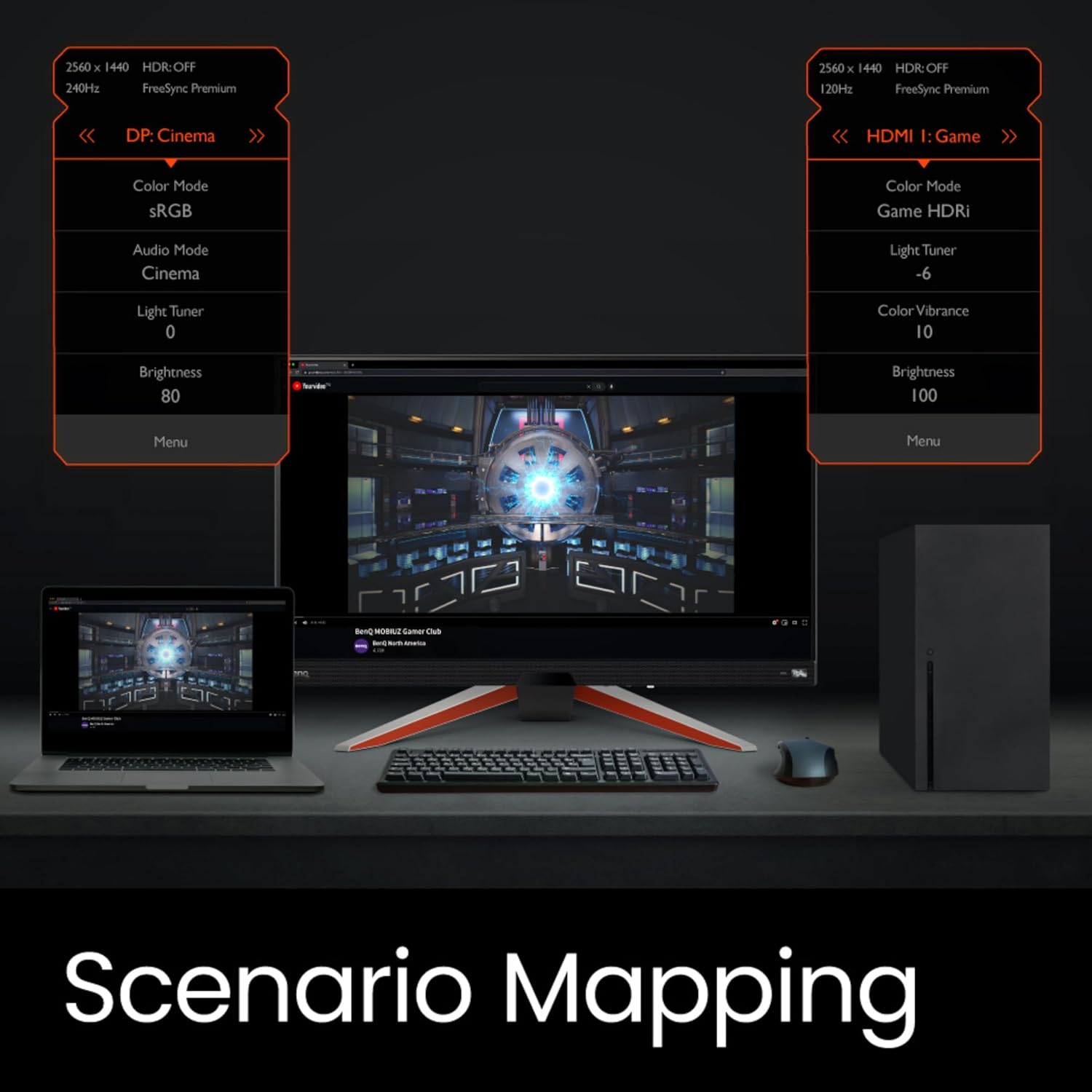 BenQ MOBIUZ EX2710QM 27 inch QHD IPS Gaming Monitor - image 8