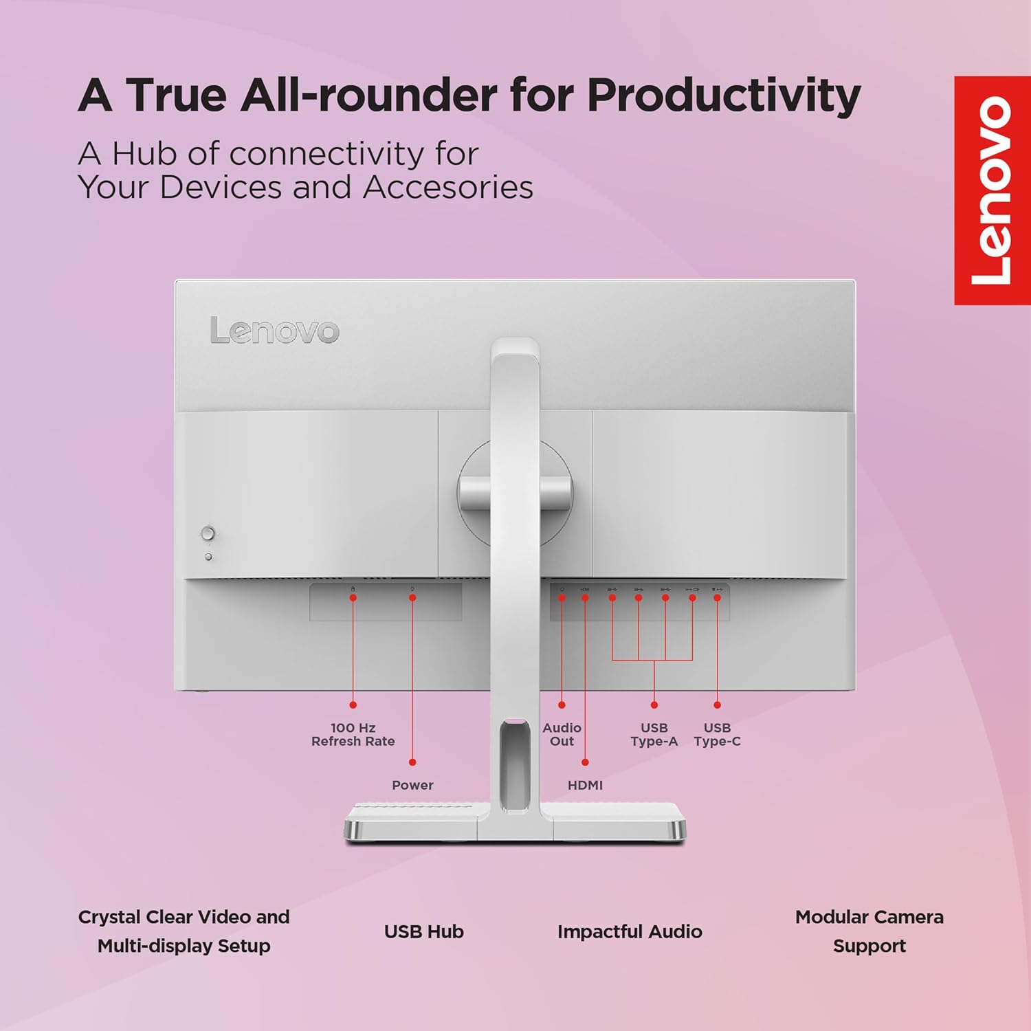 Lenovo L24M-40 24inch FHD IPS Ultraslim Monitor - image 5