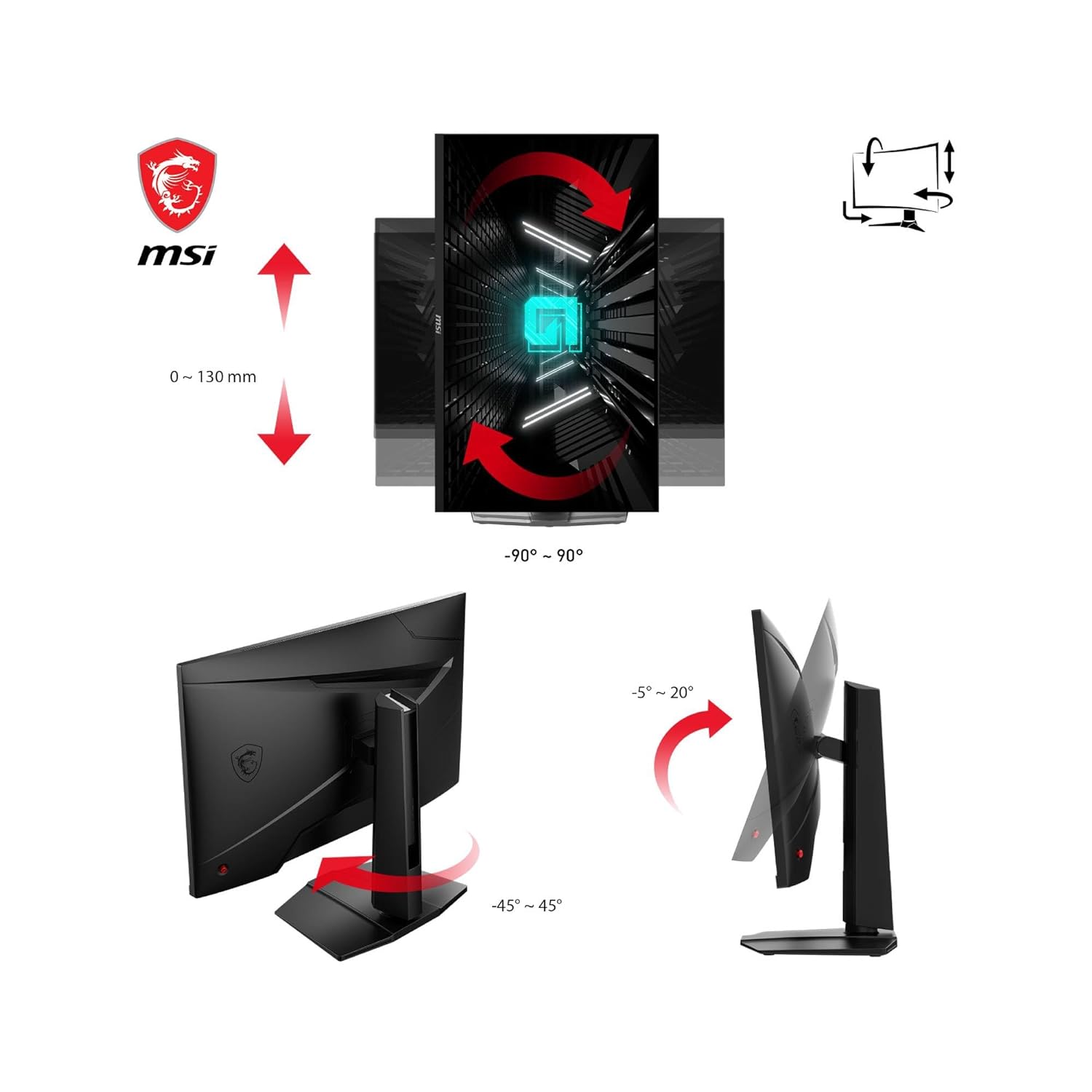 MSI G274QPF E2 27 Inch WQHD Gaming Monitor - image 5