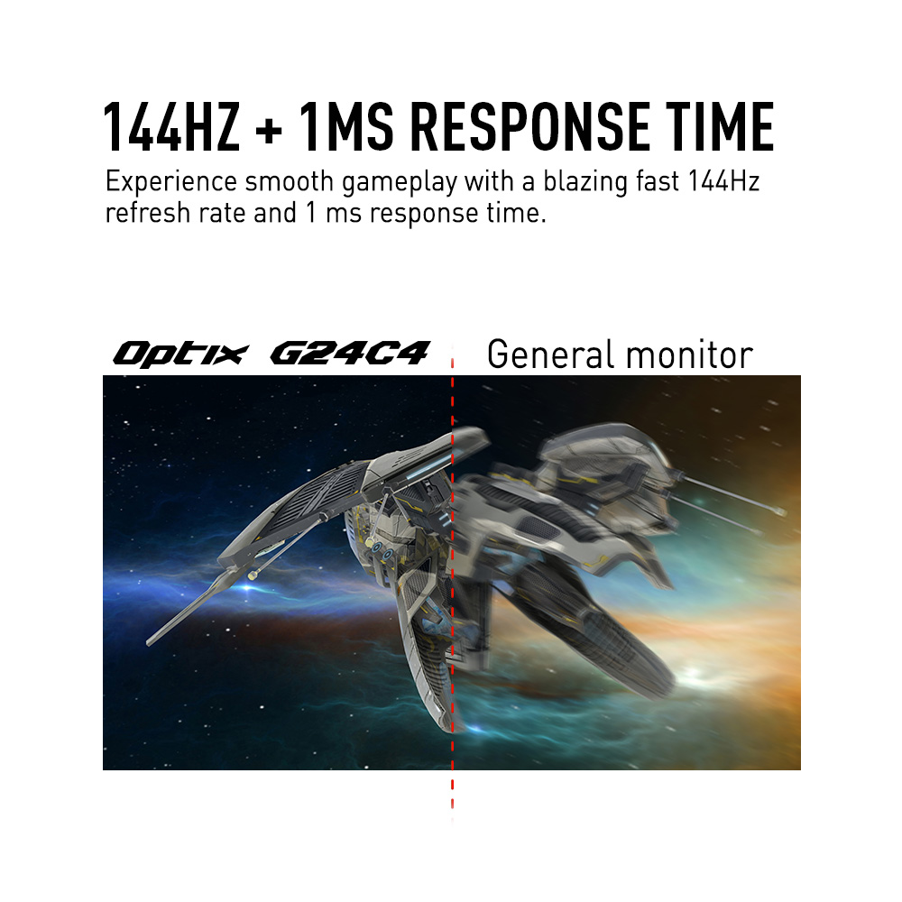 MSI Optix G24C4 Curved 144Hz 1ms AMD FreeSync Monitor - image 6