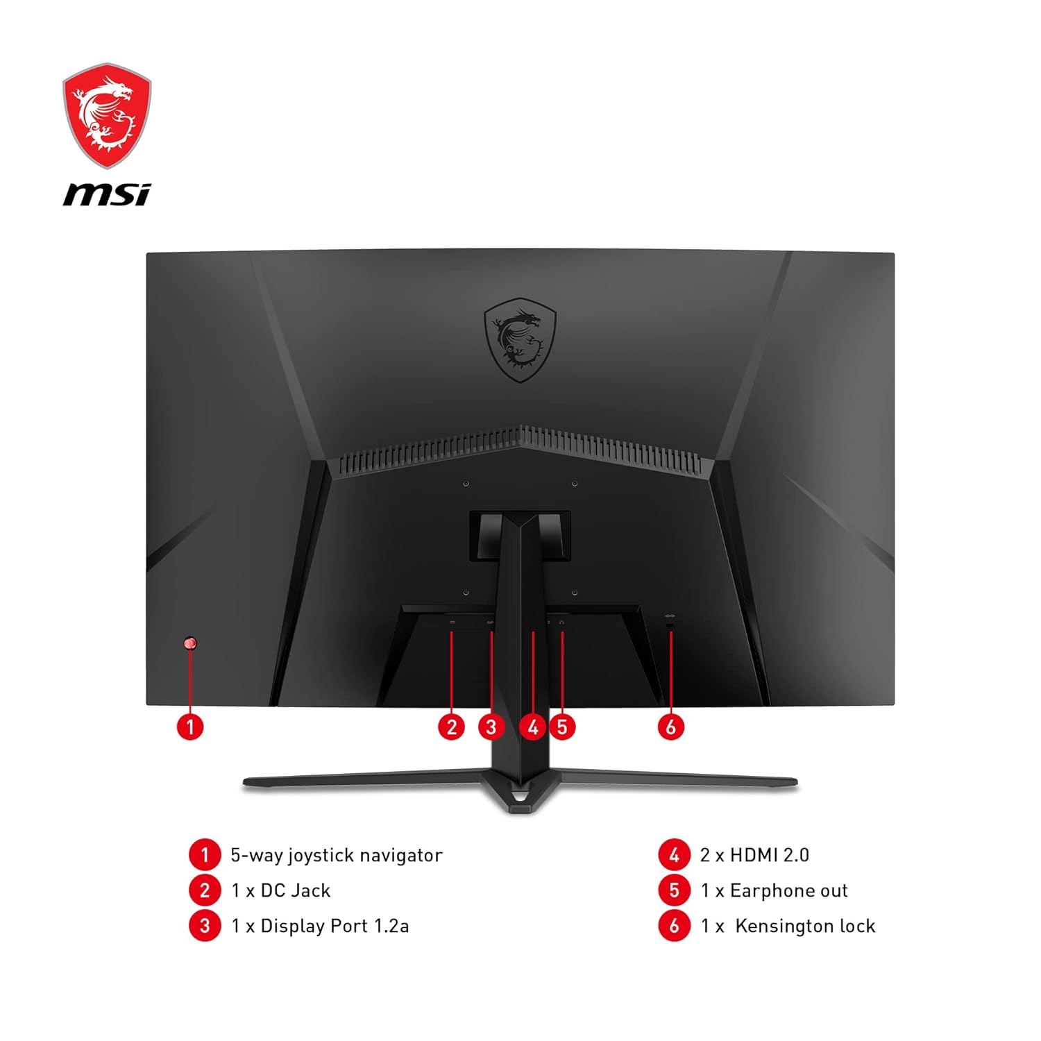 MSI G32C4X 32inch Full HD Curved Gaming Monitor - image 6