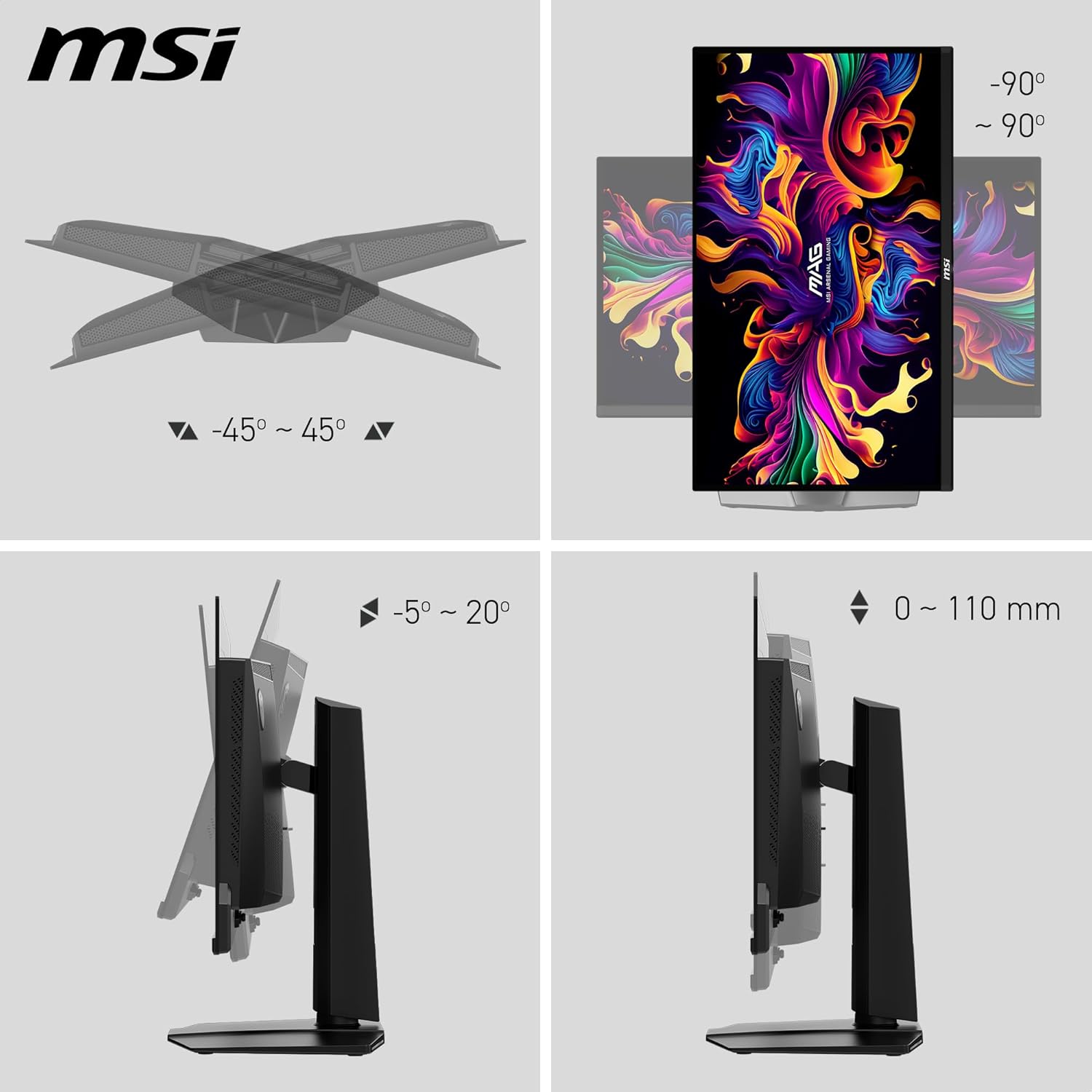 MSI MAG 271QPX QD OLED E2 2K WQHD Gaming Monitor - image 4