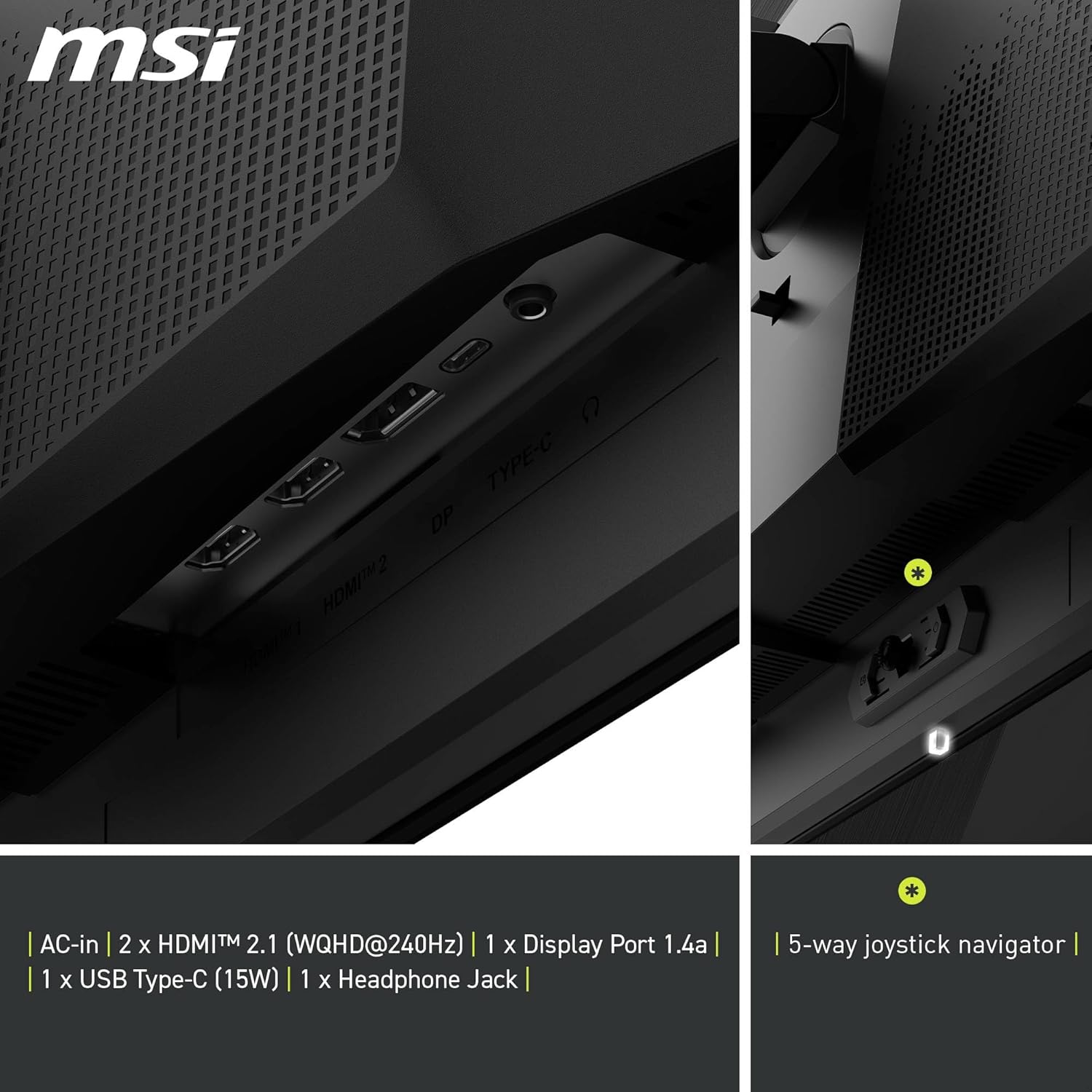 MSI MAG 271QPX QD OLED E2 2K WQHD Gaming Monitor - image 6