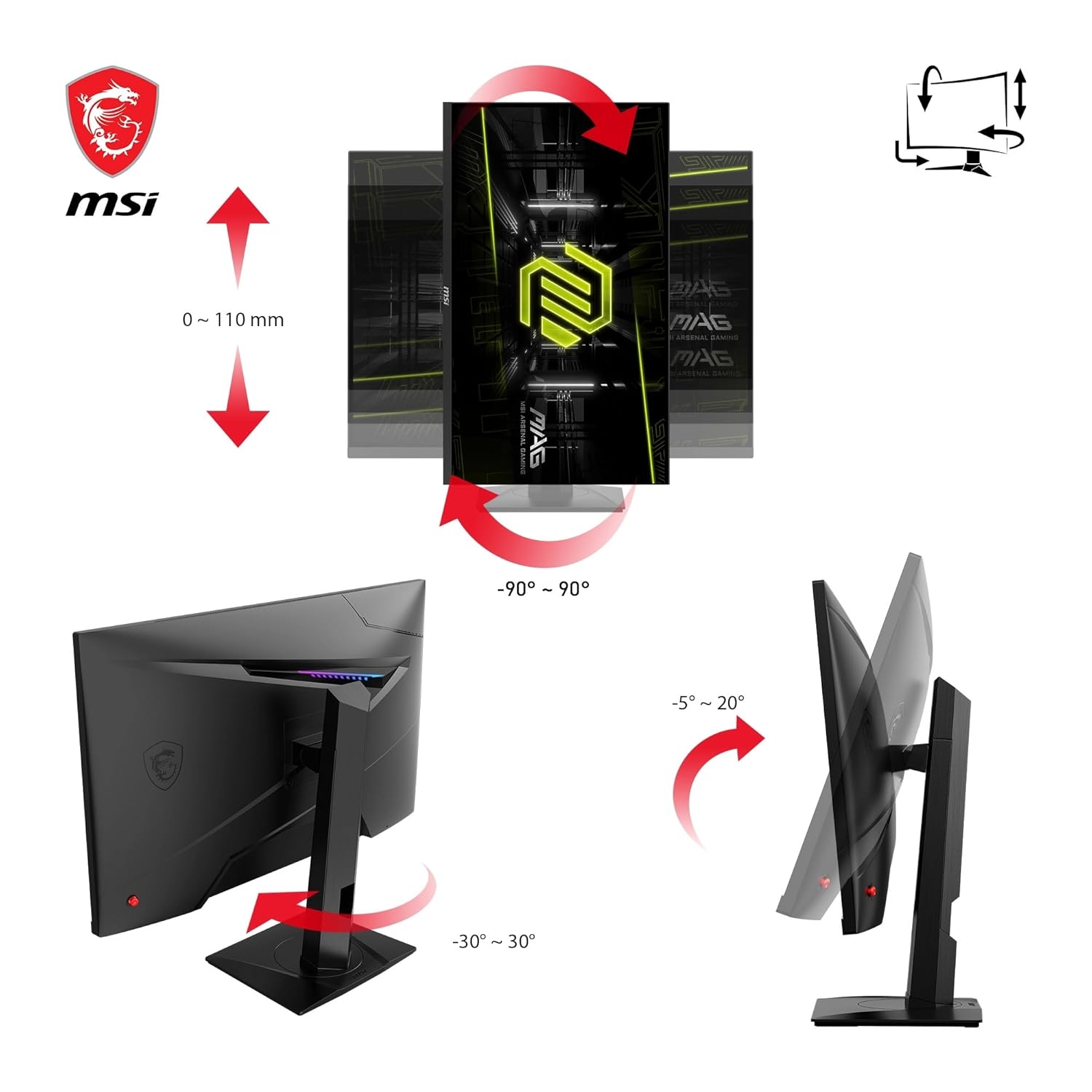 MSI MAG 274QRF QD E2 27Inch 2K WQHD Gaming Monitor - image 5