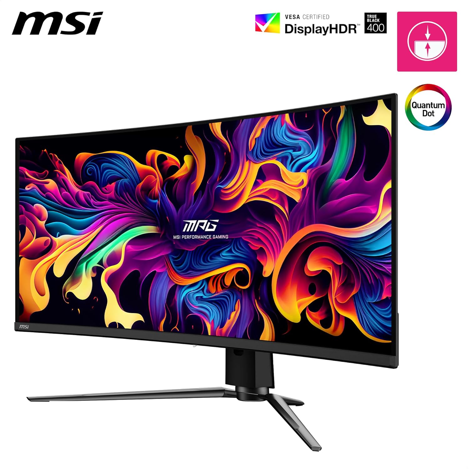 MSI MPG 341CQPX QD OLED 34inch 2K UWQHD Curved Gaming Monitor - image 3