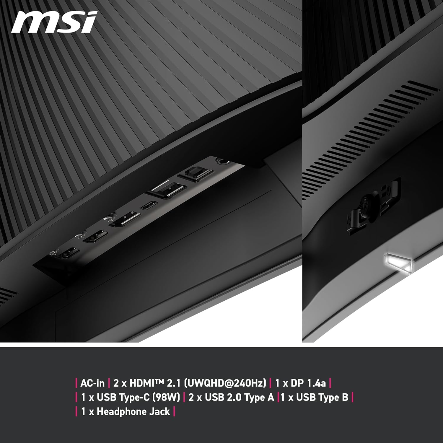 MSI MPG 341CQPX QD OLED 34inch 2K UWQHD Curved Gaming Monitor - image 6
