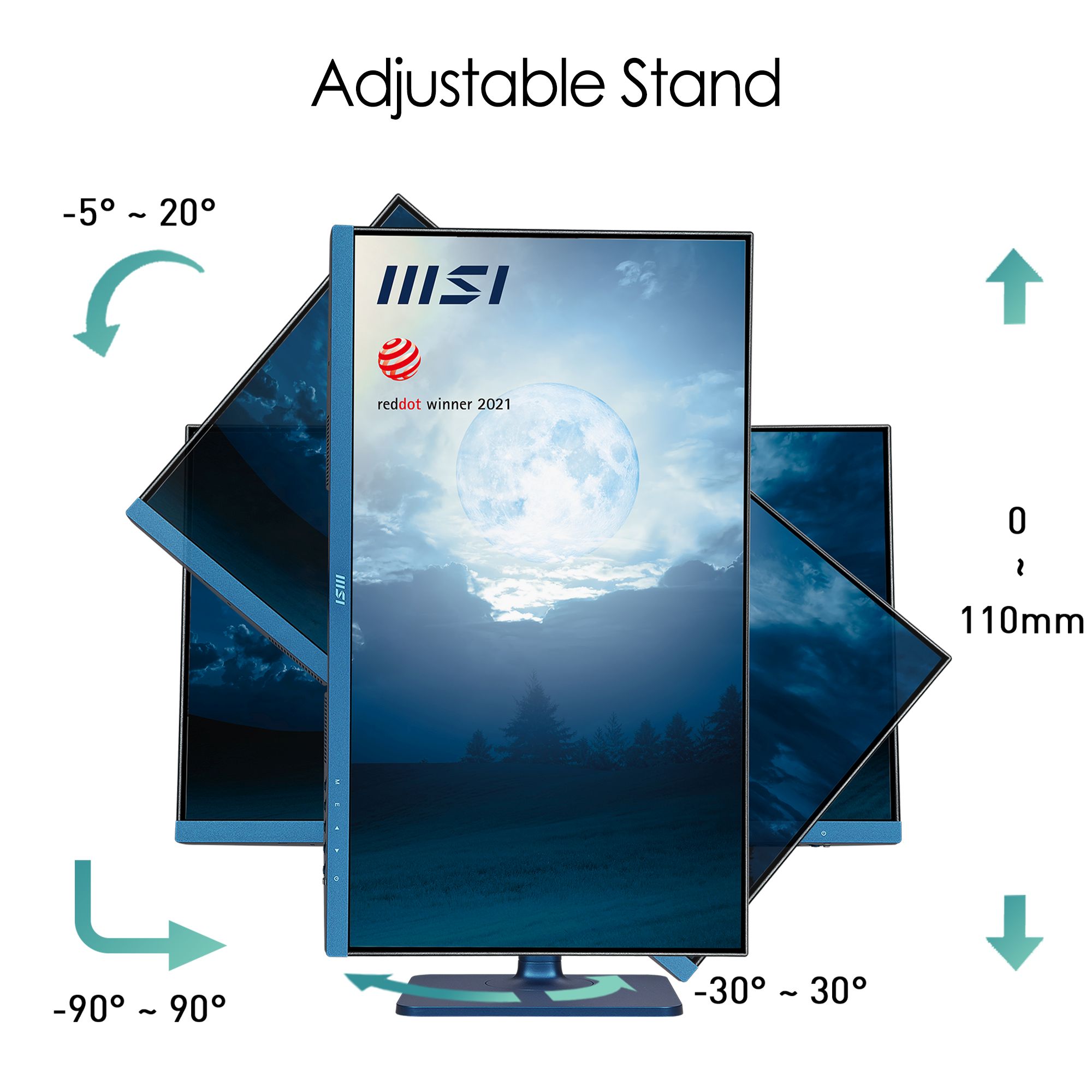 MSI Modern MD241P Ultramarine 24-inch IPS Type C Monitor - image 5