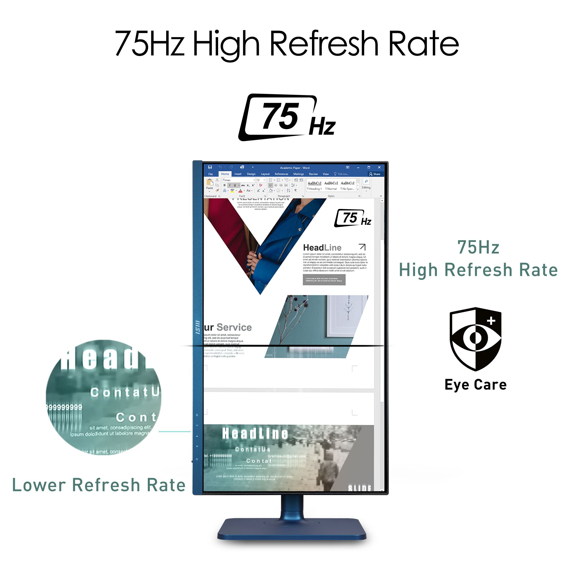 MSI Modern MD241P Ultramarine 24-inch IPS Type C Monitor - image 8