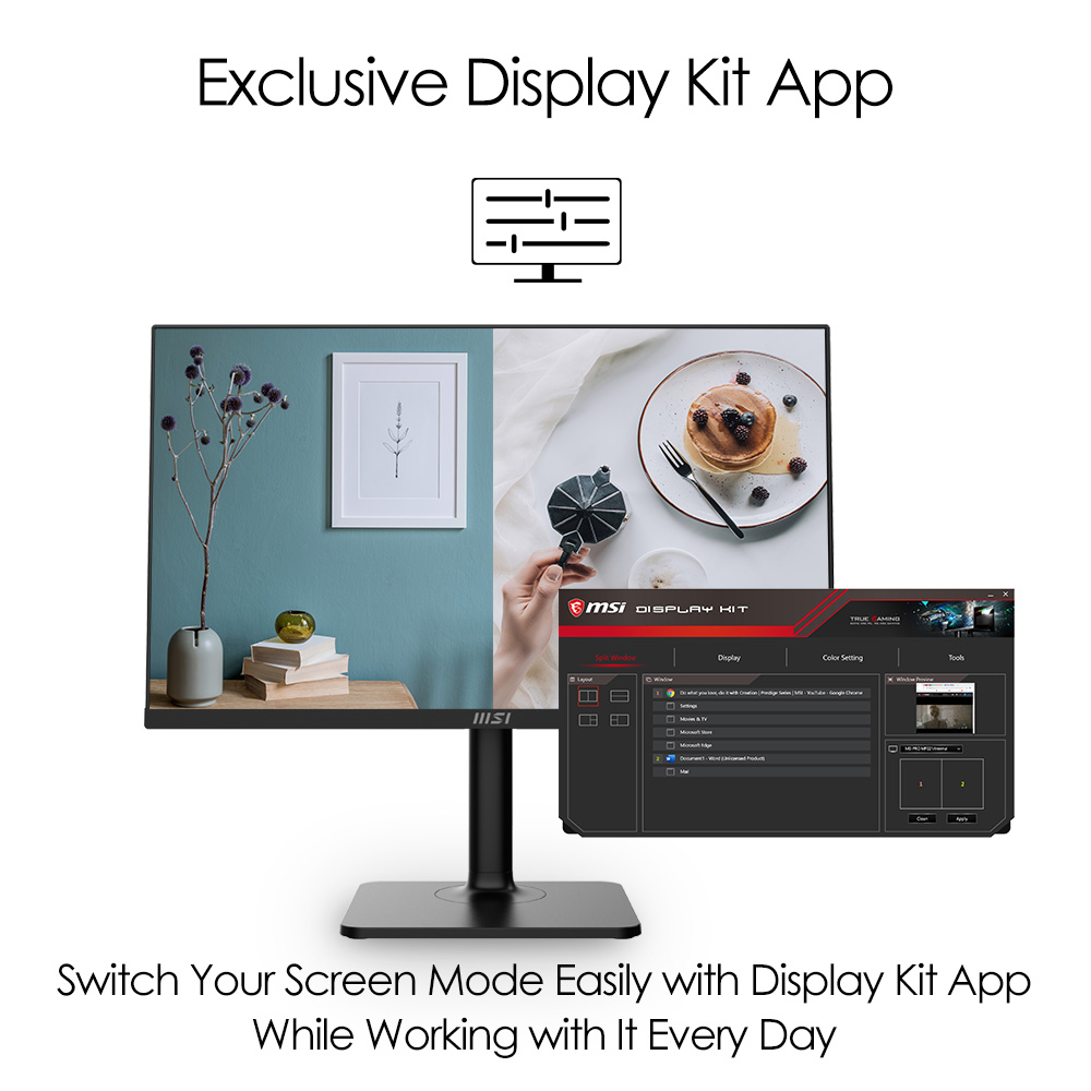 MSI Modern MD241P 24 Inch IPS 75Hz Type C Monitor - image 11
