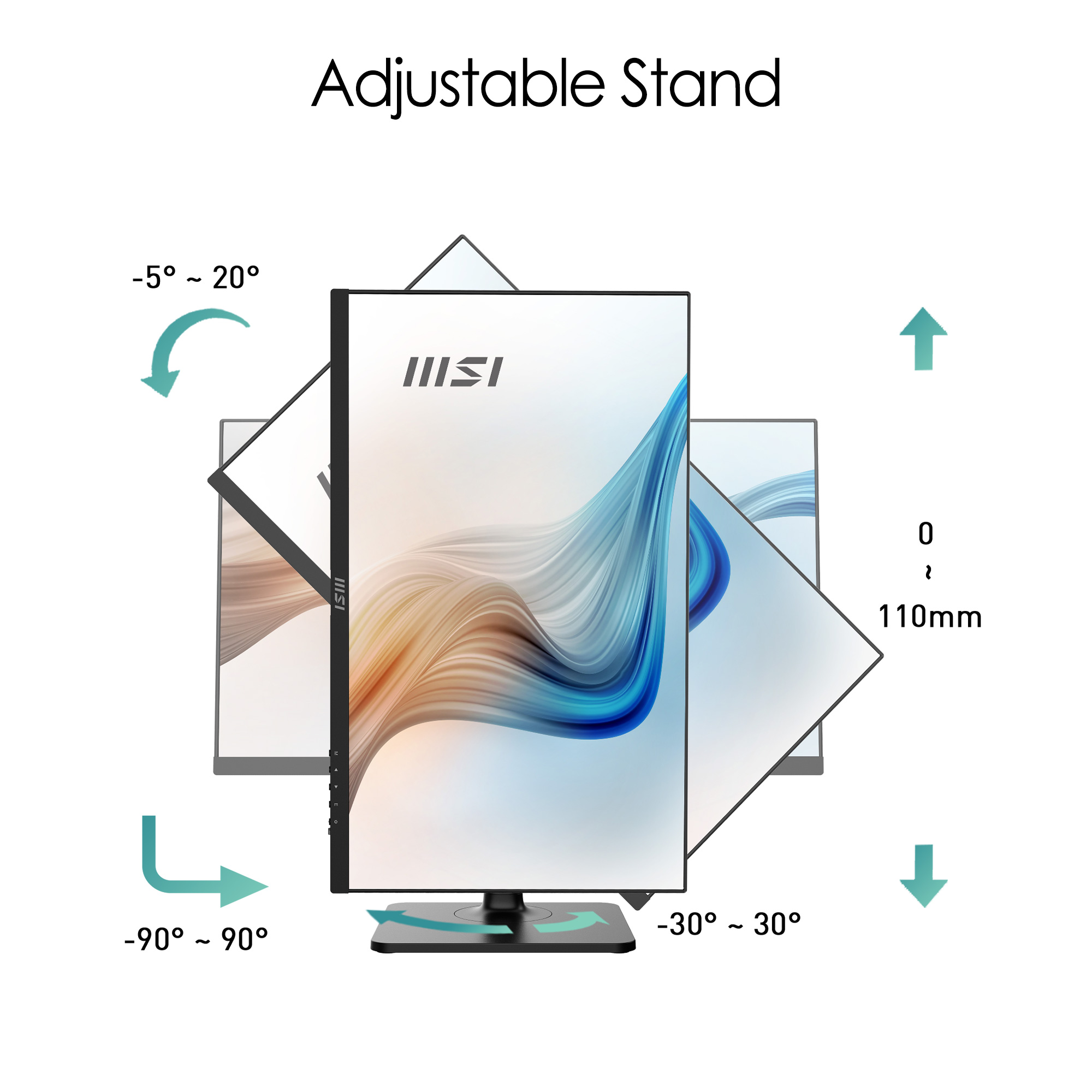 MSI Modern MD241P 24 Inch IPS 75Hz Type C Monitor - image 5
