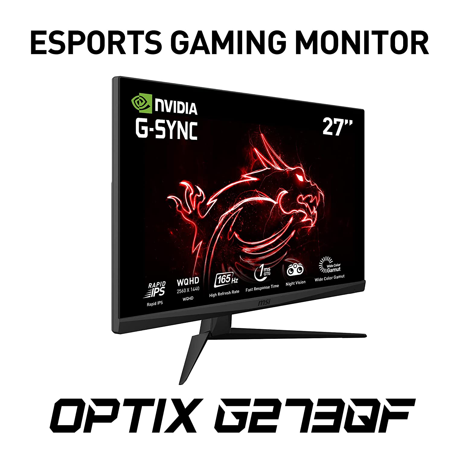 MSI Optix G273QF 27 Inch Gaming Monitor - image 5