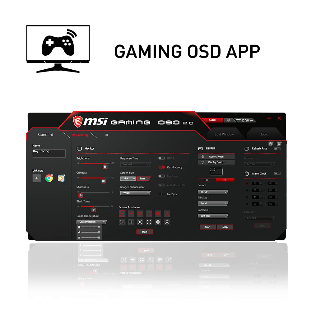 MSI Optix MAG342CQR 34 Inch Curved Gaming Monitor - image 6