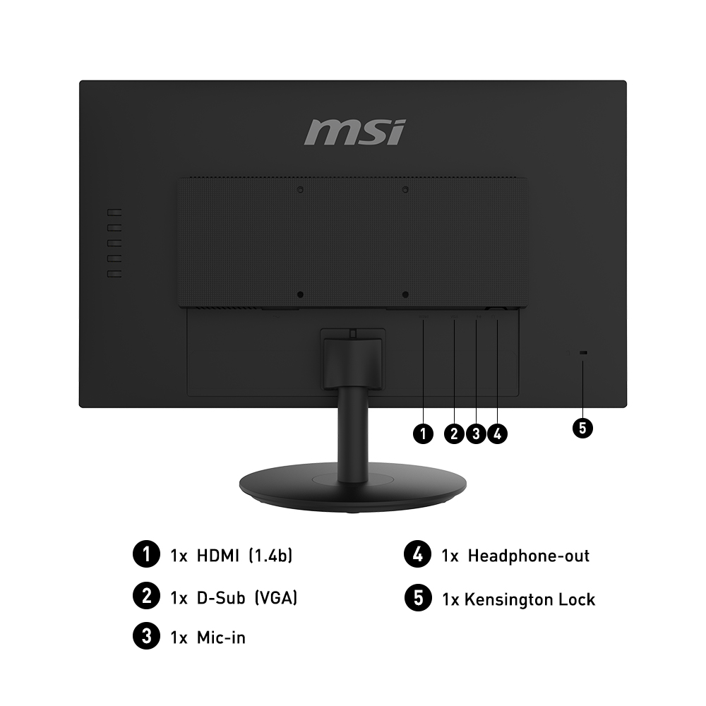 MSI PRO MP242 24 inch 75Hz IPS Panel Full HD LED Monitor - image 3