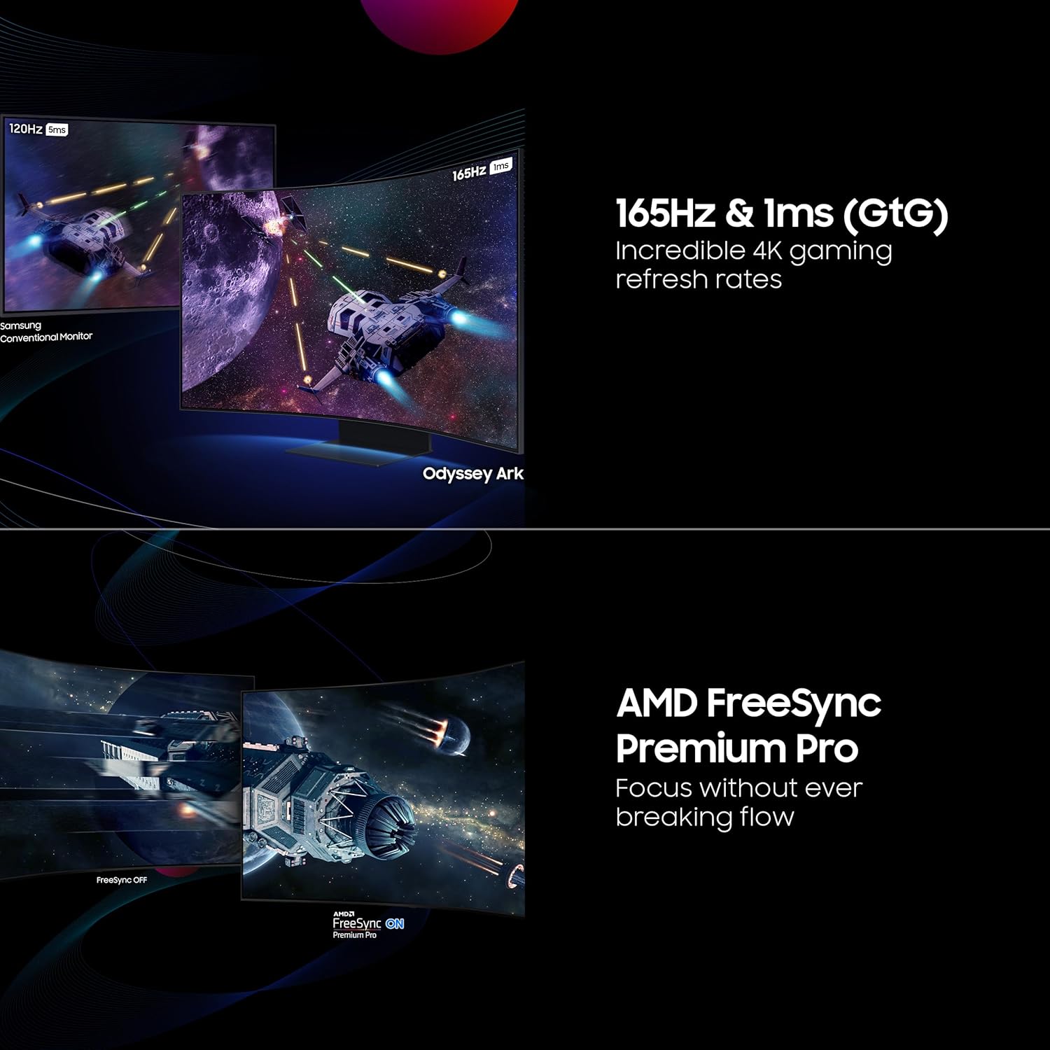 Samsung Odyssey ARK Gen2 Curve LS55CG97WNWXXL 55inch UHD 4K Gaming Monitor - image 2