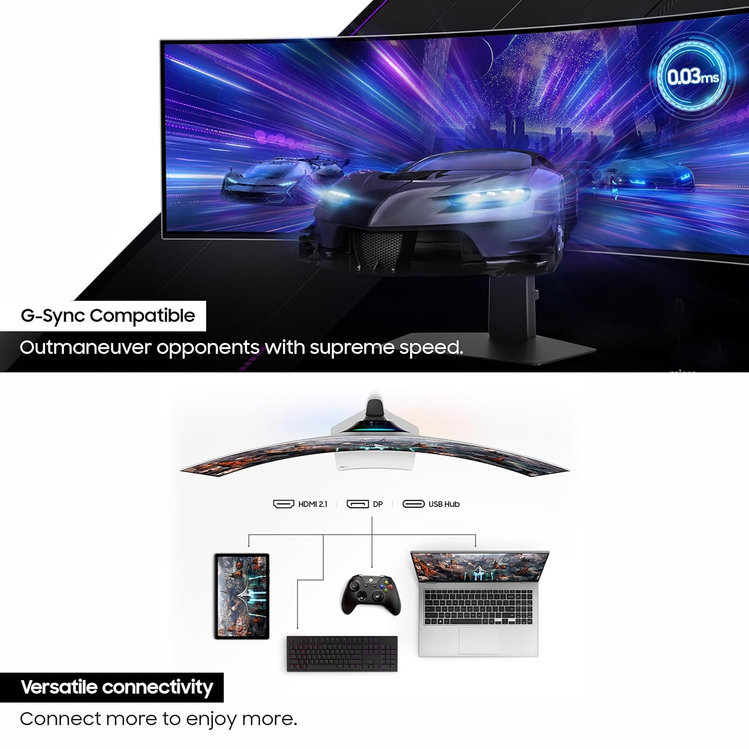 Samsung Odyssey Oled G9 Curve 49inch 144Hz DQHD LS49DG910SWXXL - image 3