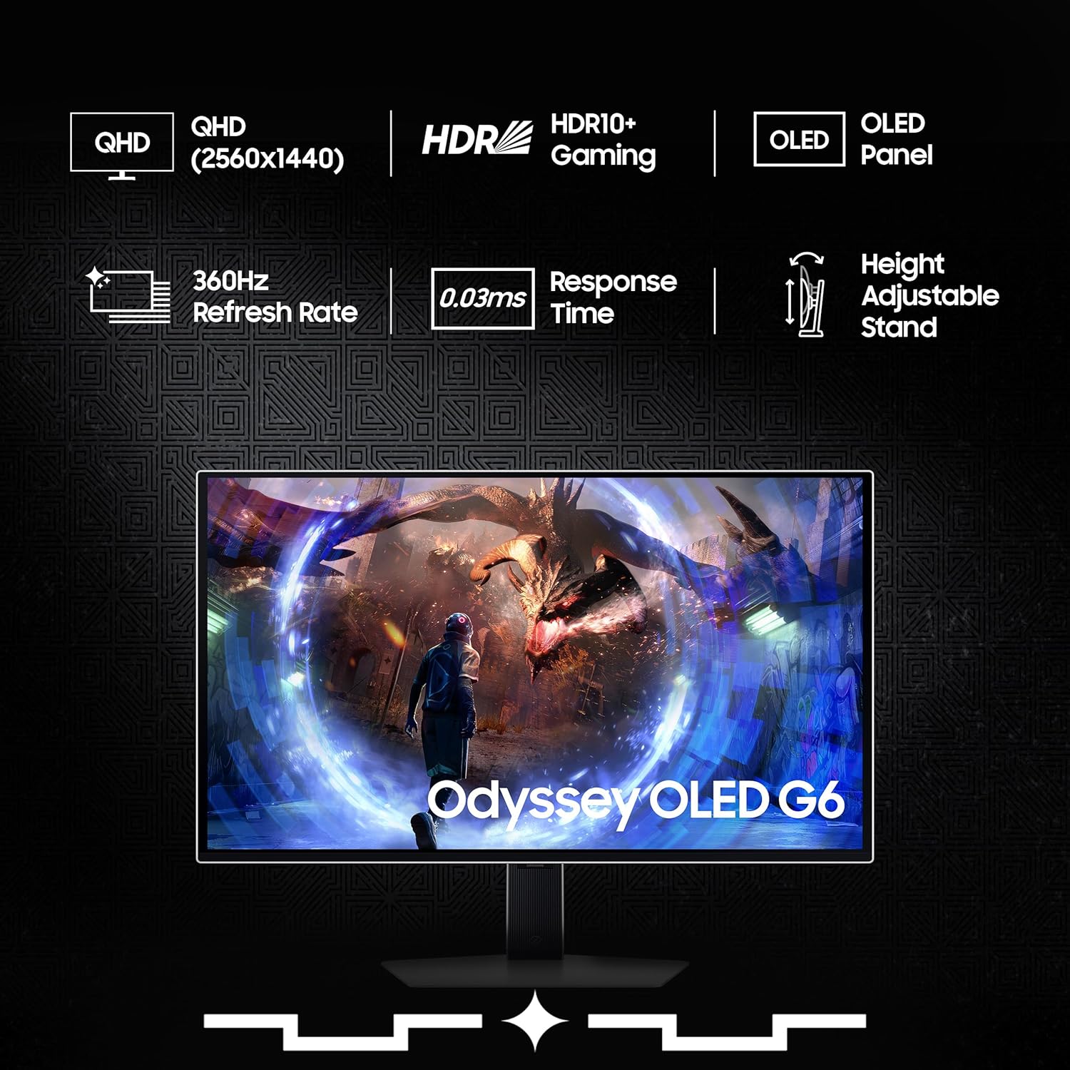 Samsung Odyssey Oled G6 27inch 240Hz QHD 2K LS27DG610SWXXL - image 2