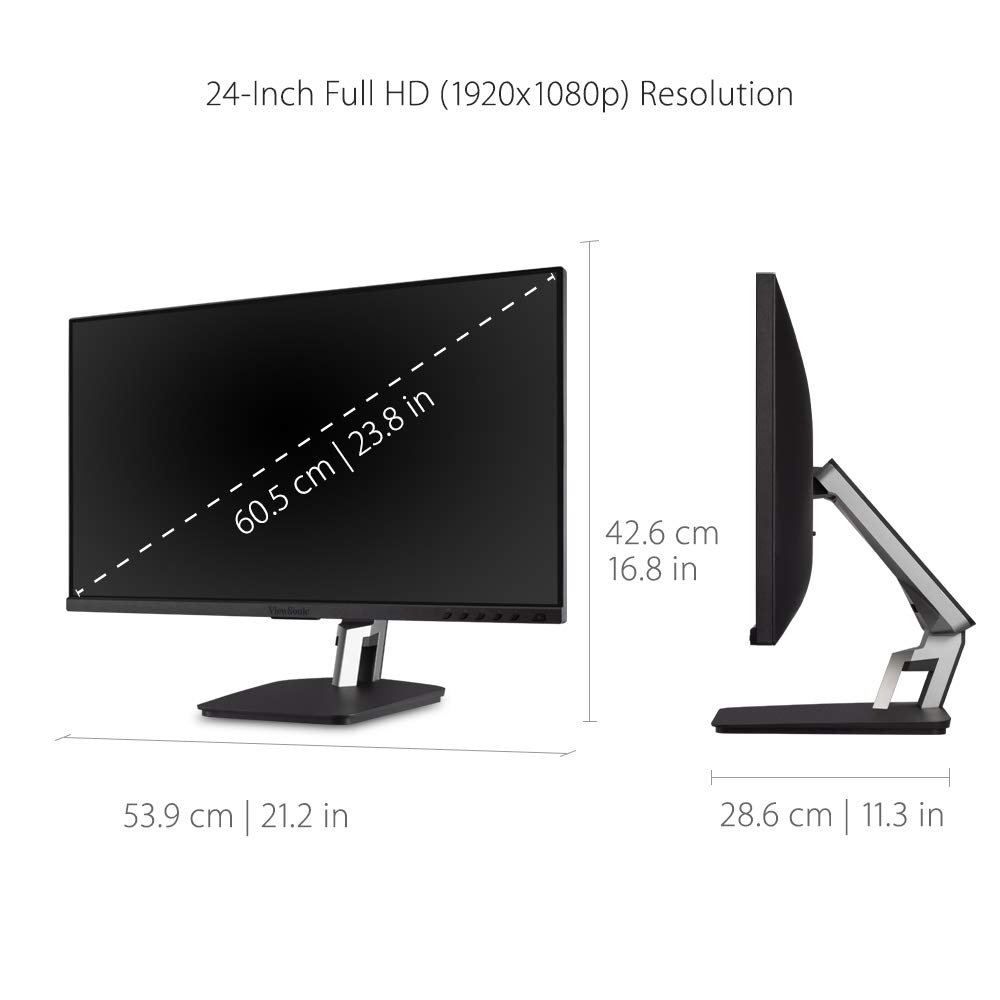 ViewSonic TD2455 23.8 Inch Full HD Type C Touch Monitor - image 4