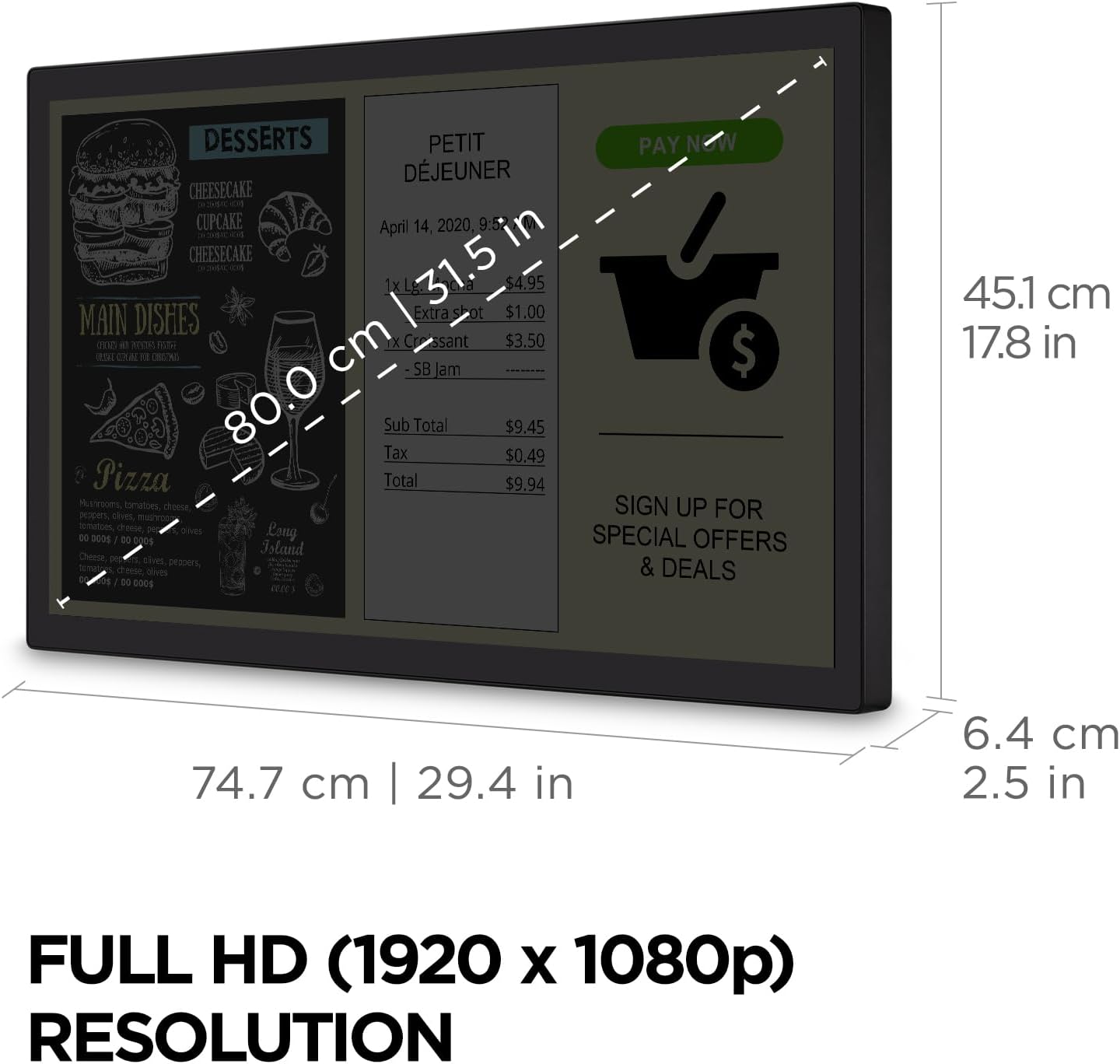 ViewSonic TD3207 32inch FHD Open Frame Touch Monitor - image 8