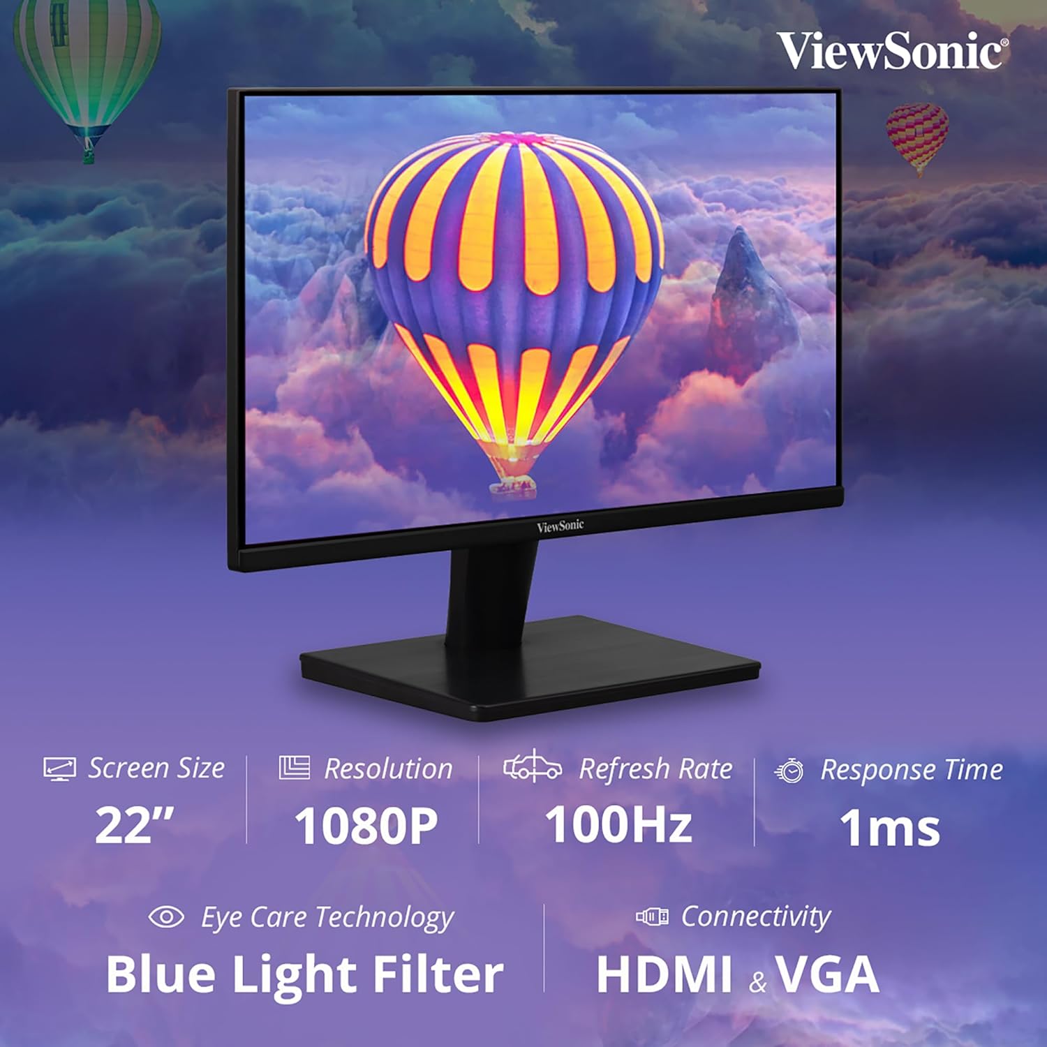 ViewSonic VA2215-MH 22inch FHD Monitor - image 2