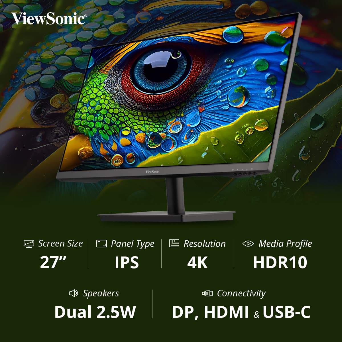 ViewSonic VA2709U-4K 27inch IPS UHD Monitor - image 2