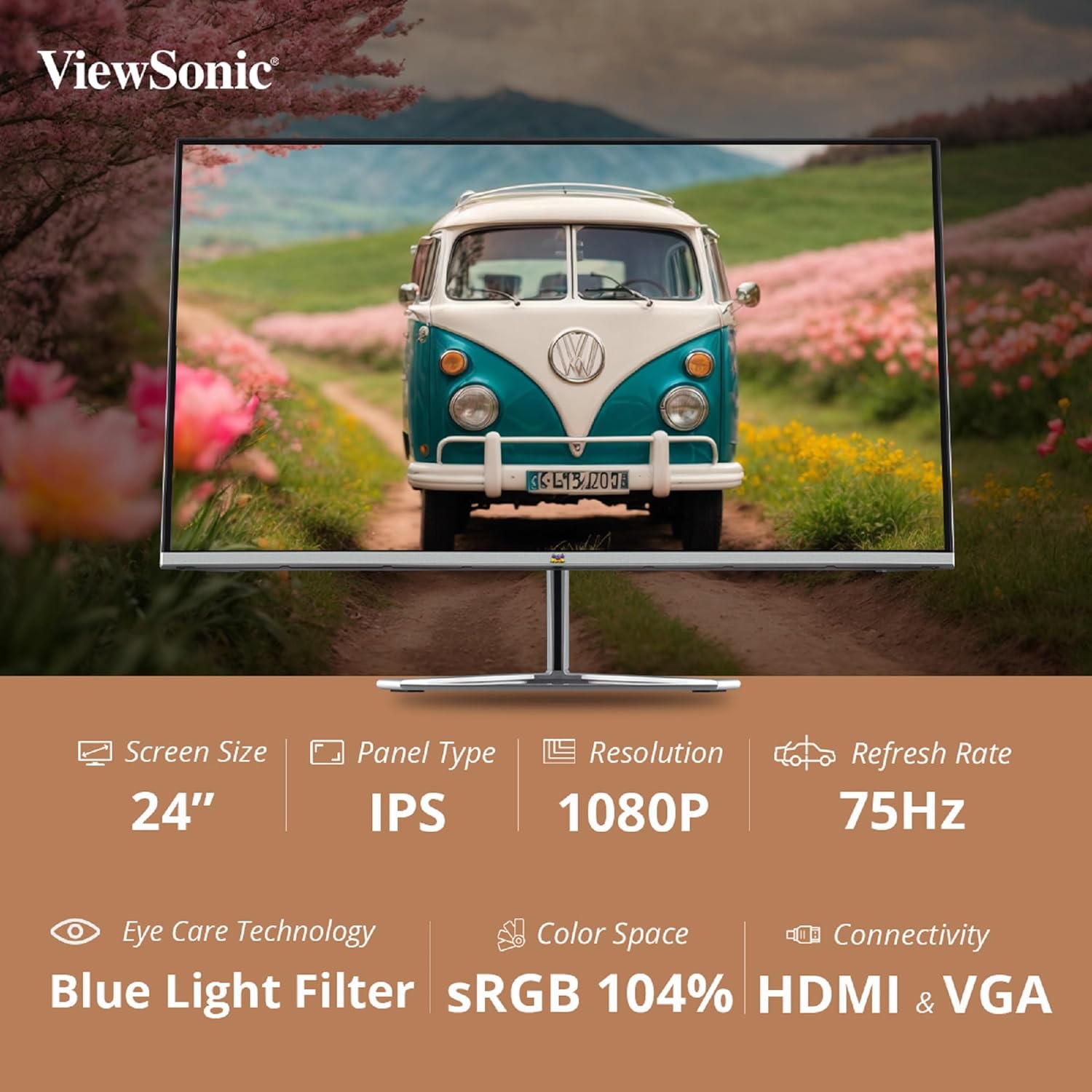 ViewSonic VX2476-SH 24inch IPS HD Monitor - image 2
