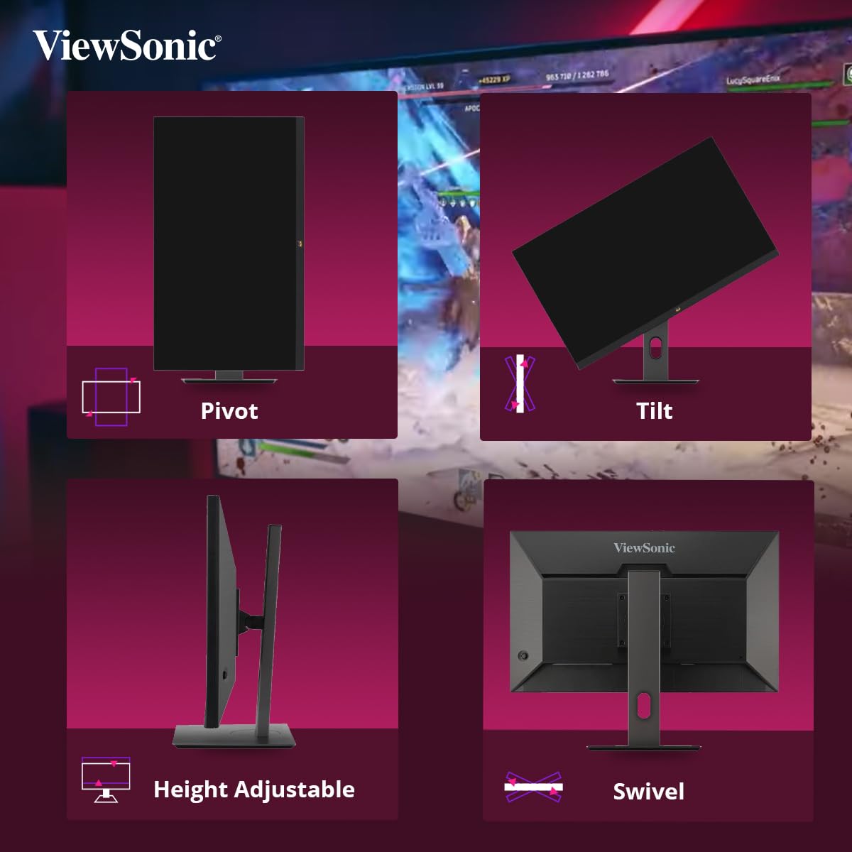 ViewSonic VX2758A-2K-PRO-2 27inch IPS QHD Gaming Monitor - image 5