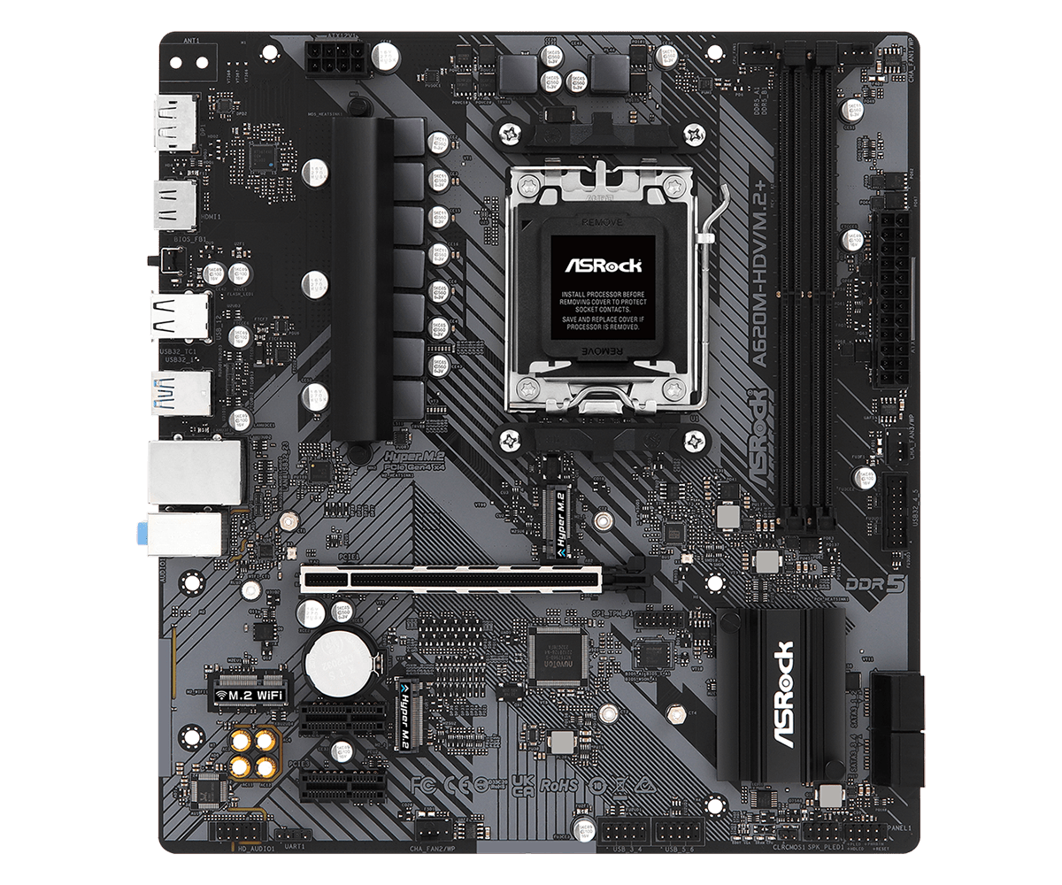 ASRock A620M-HDV/M.2+ DDR5 Motherboard - image 2
