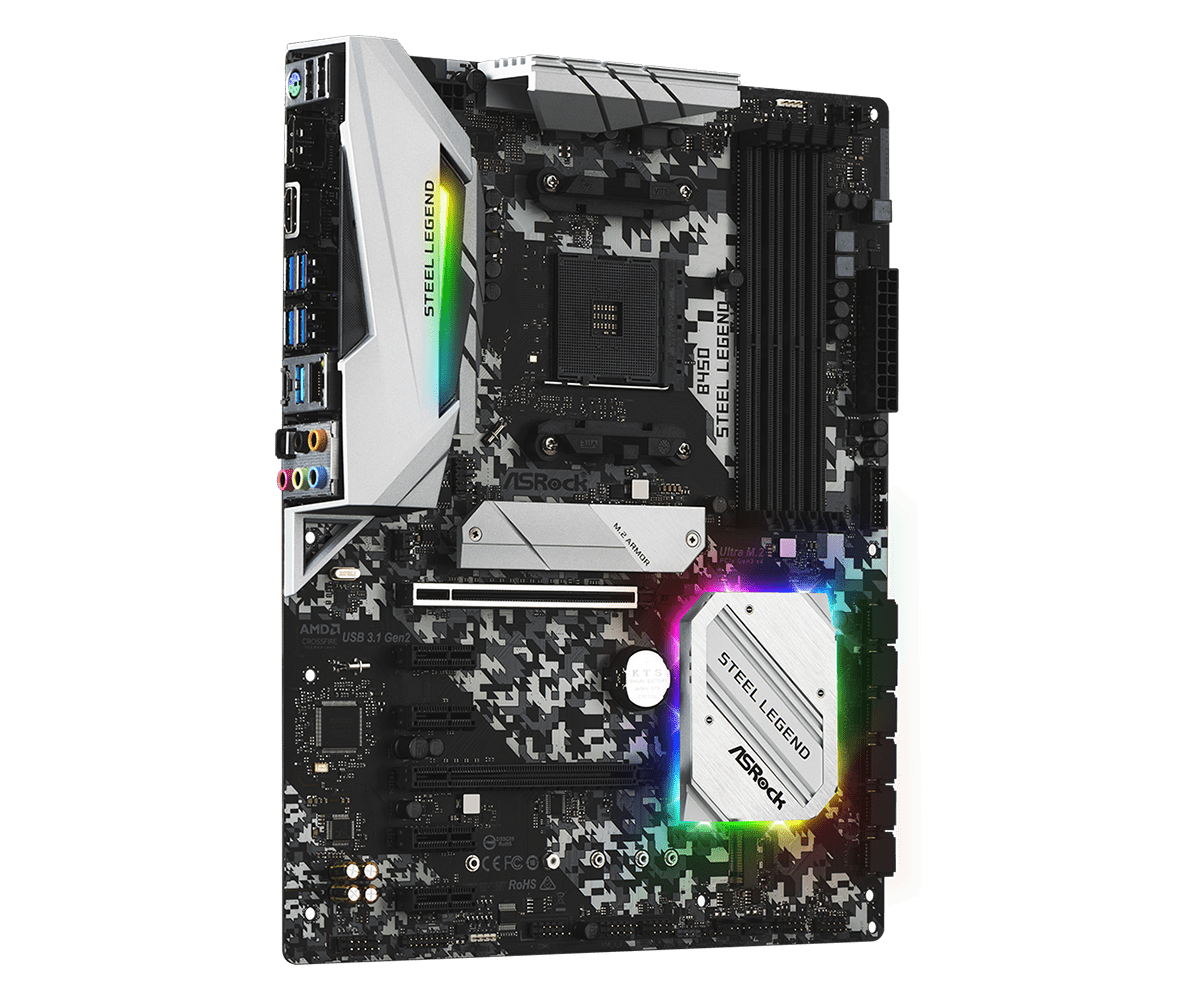ASRock B450 Steel Legend DDR4 Motherboard - image 4