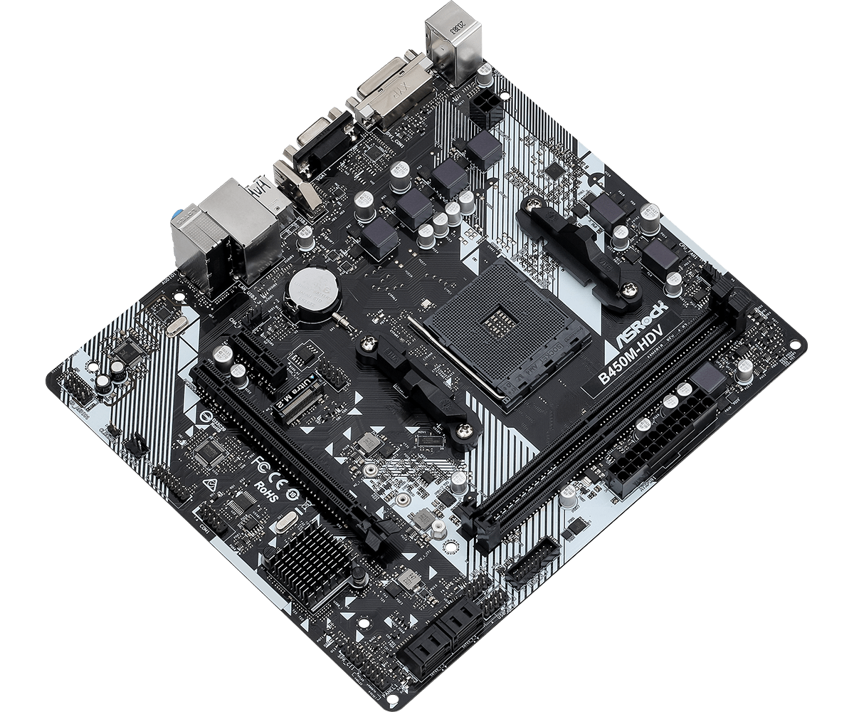ASRock B450M-HDV R4.0 DDR4 Motherboard