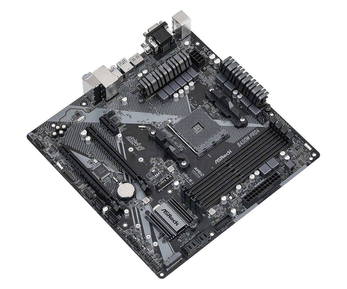 ASRock B450M Pro4 R2 DDR4 Motherboard - image 3