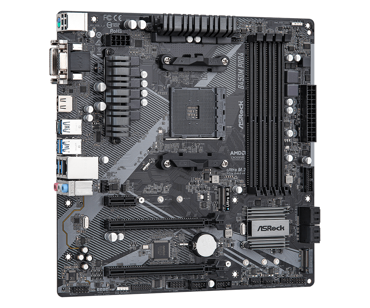 ASRock B450M Pro4 R2 DDR4 Motherboard - image 4