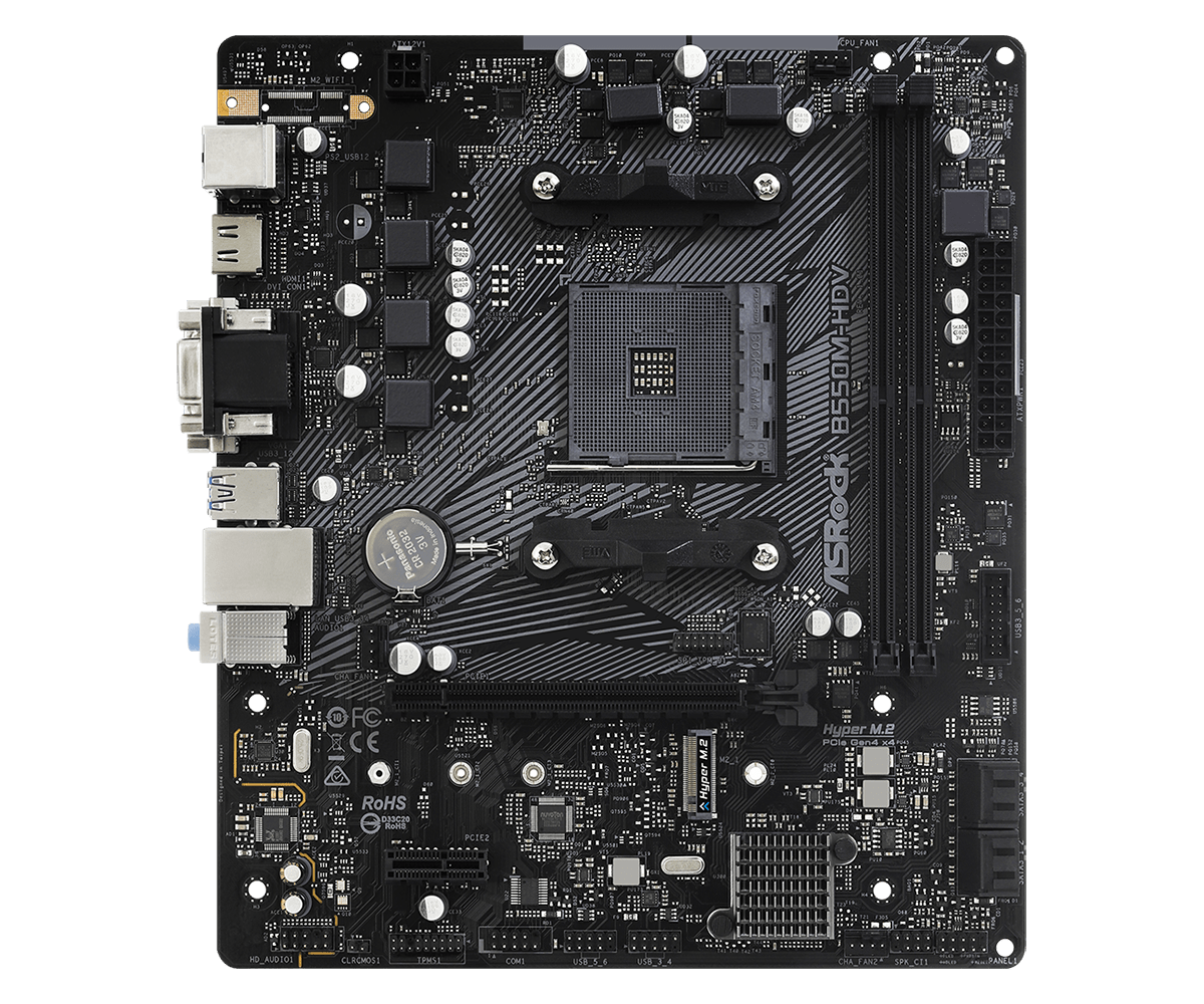 ASRock B550M-HDV AM4 Motherboard - image 2